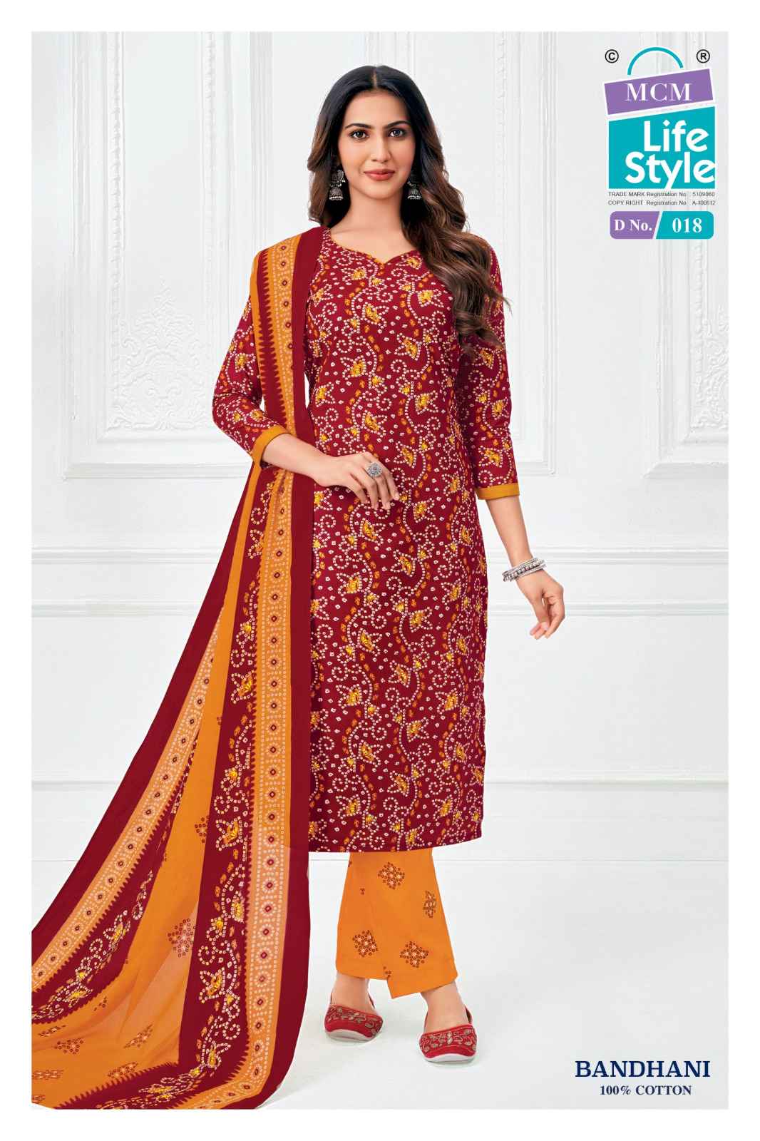 MCM Bandhani Readymade Cotton Dress 10 pcs Catalogue