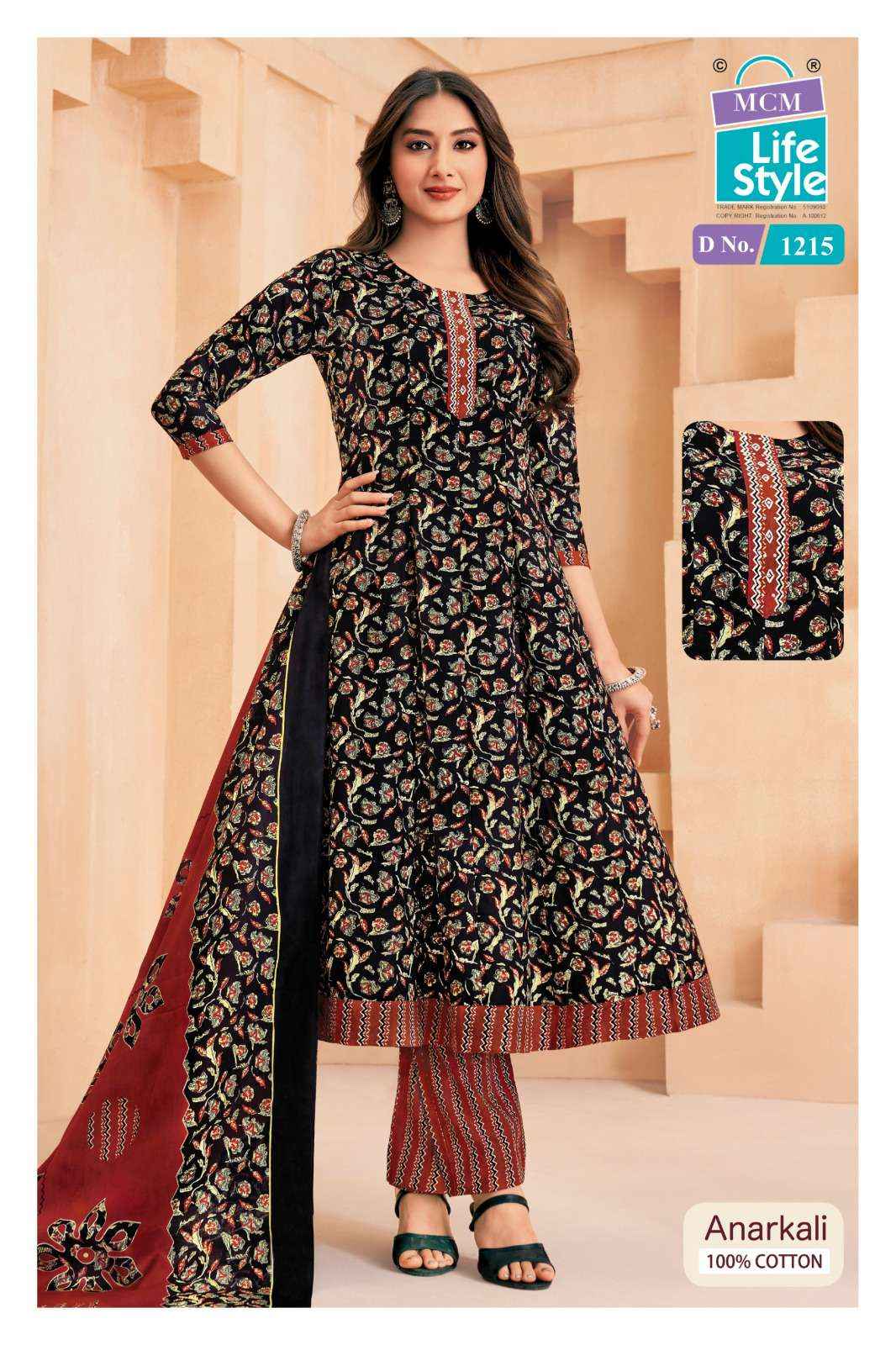 MCM Lifestyle Anarkali Vol 12 Cotton Kurti Combo 10 pcs Catalogue
