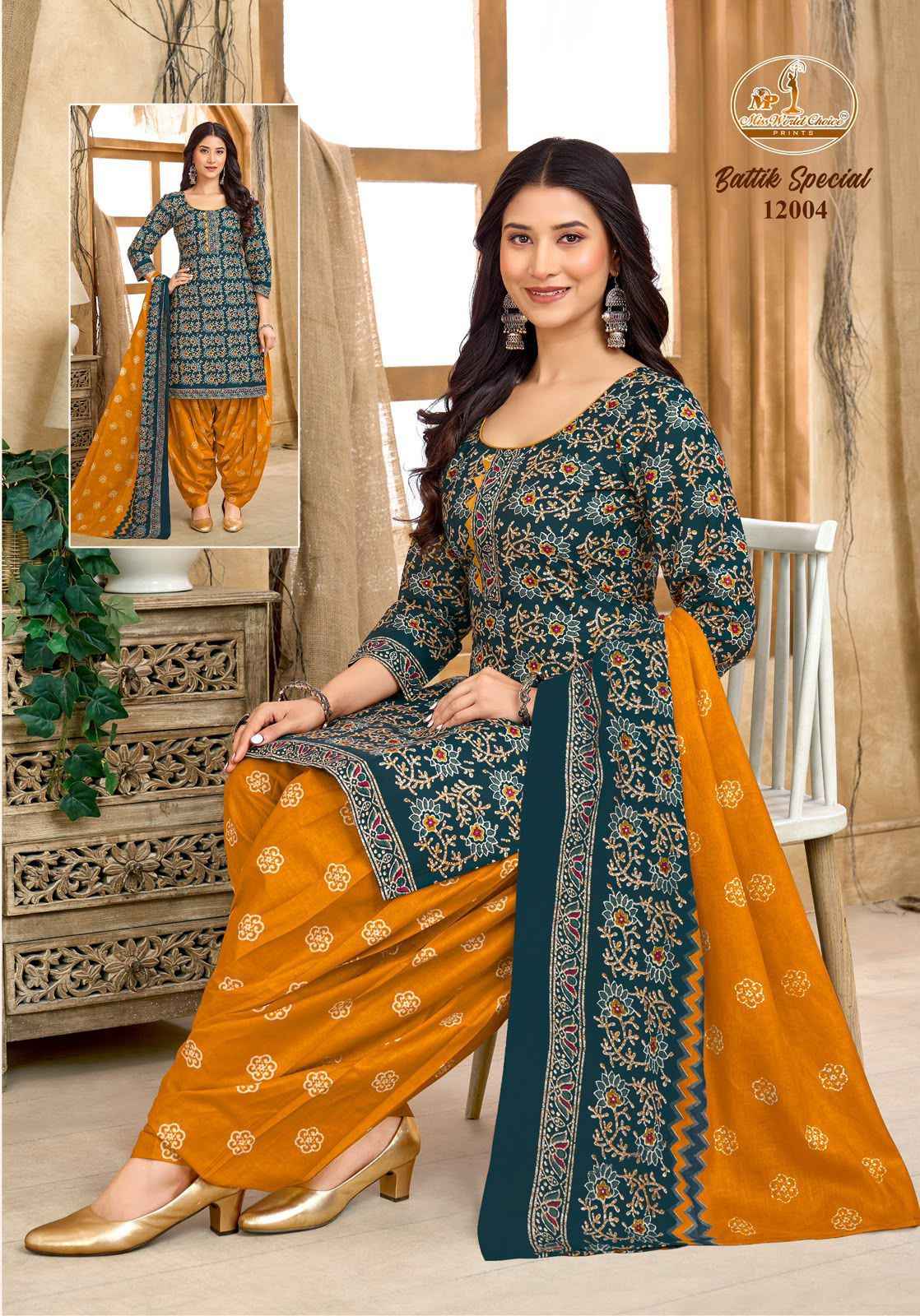 Miss World Choice Batik Special Vol 12 Readymade Cotton Dress 10 pcs Catalogue