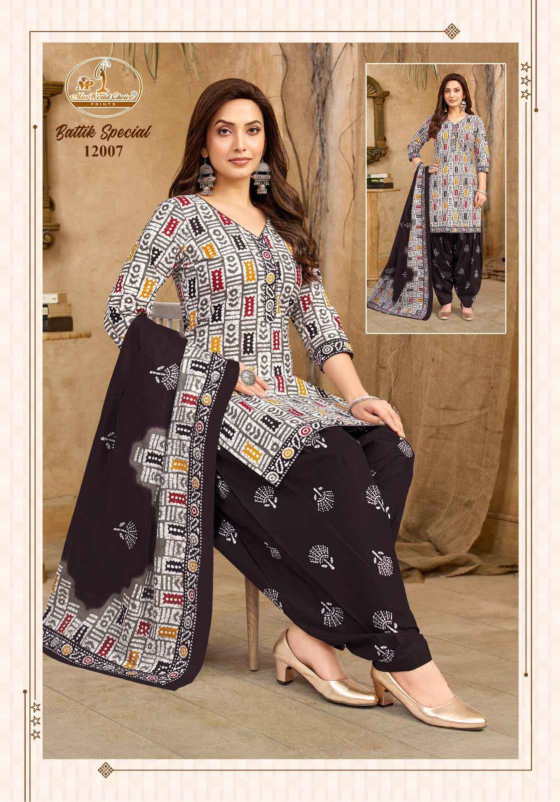 Miss World Choice Batik Special Vol 12 Readymade Cotton Dress 10 pcs Catalogue