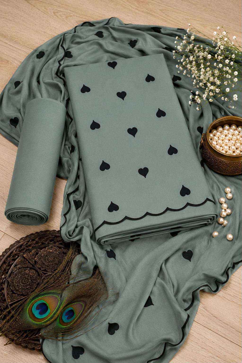 Miss World Choice Cute Heart Vol 1 Rayon Dress Material 5 pcs Catalogue