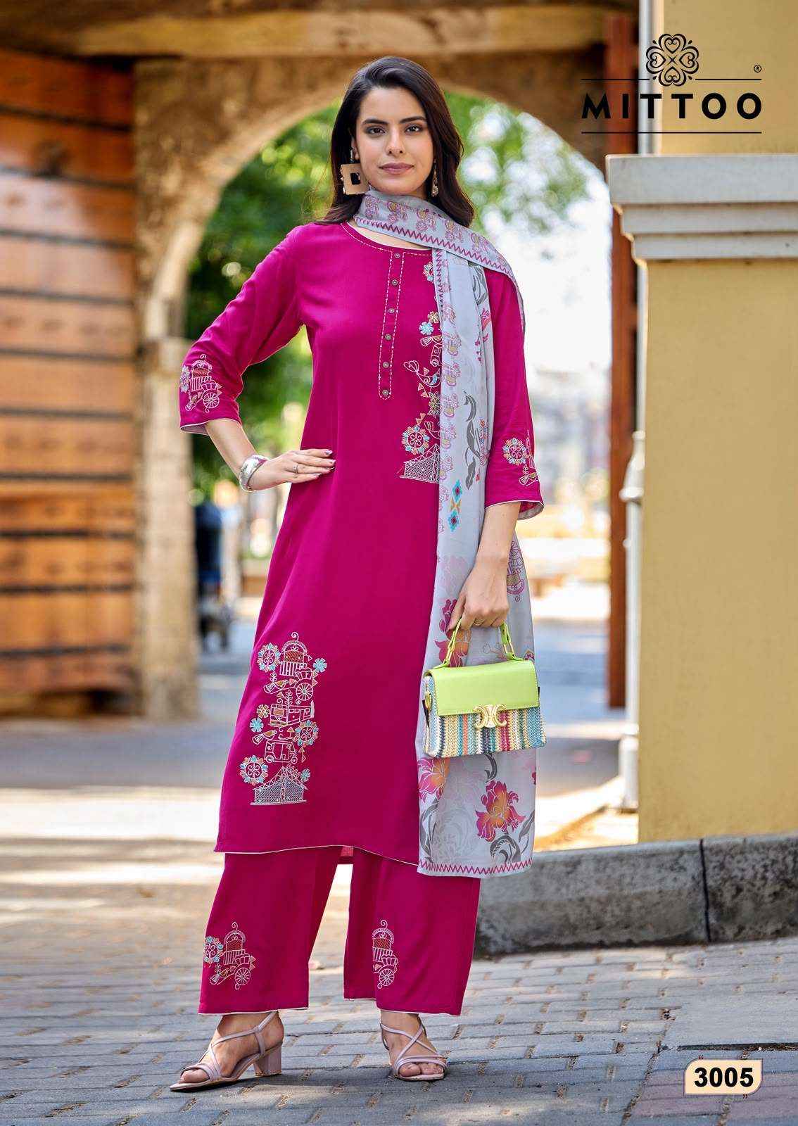 Mittoo Noorika Rayon Kurti Combo 6 pcs Catalogue
