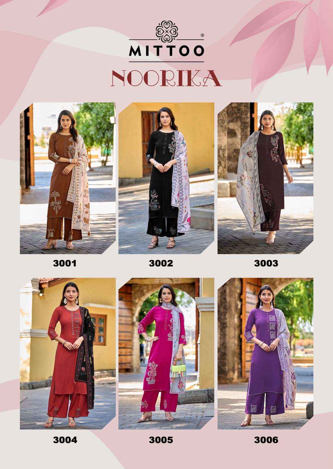 Mittoo Noorika Rayon Kurti Combo 6 pcs Catalogue
