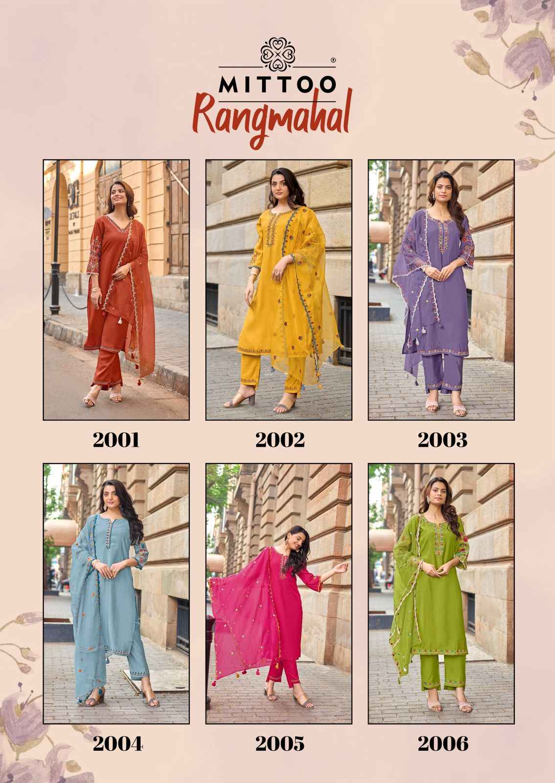 Mittoo Rang Mahal Viscose Kurti Combo 6 pcs Catalogue