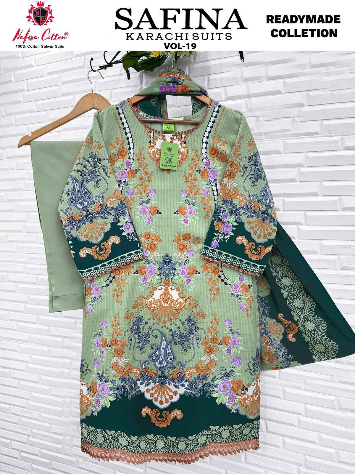 Nafisa Cotton Safina Vol 19 Readymade Cotton Dress 6 pcs Catalogue