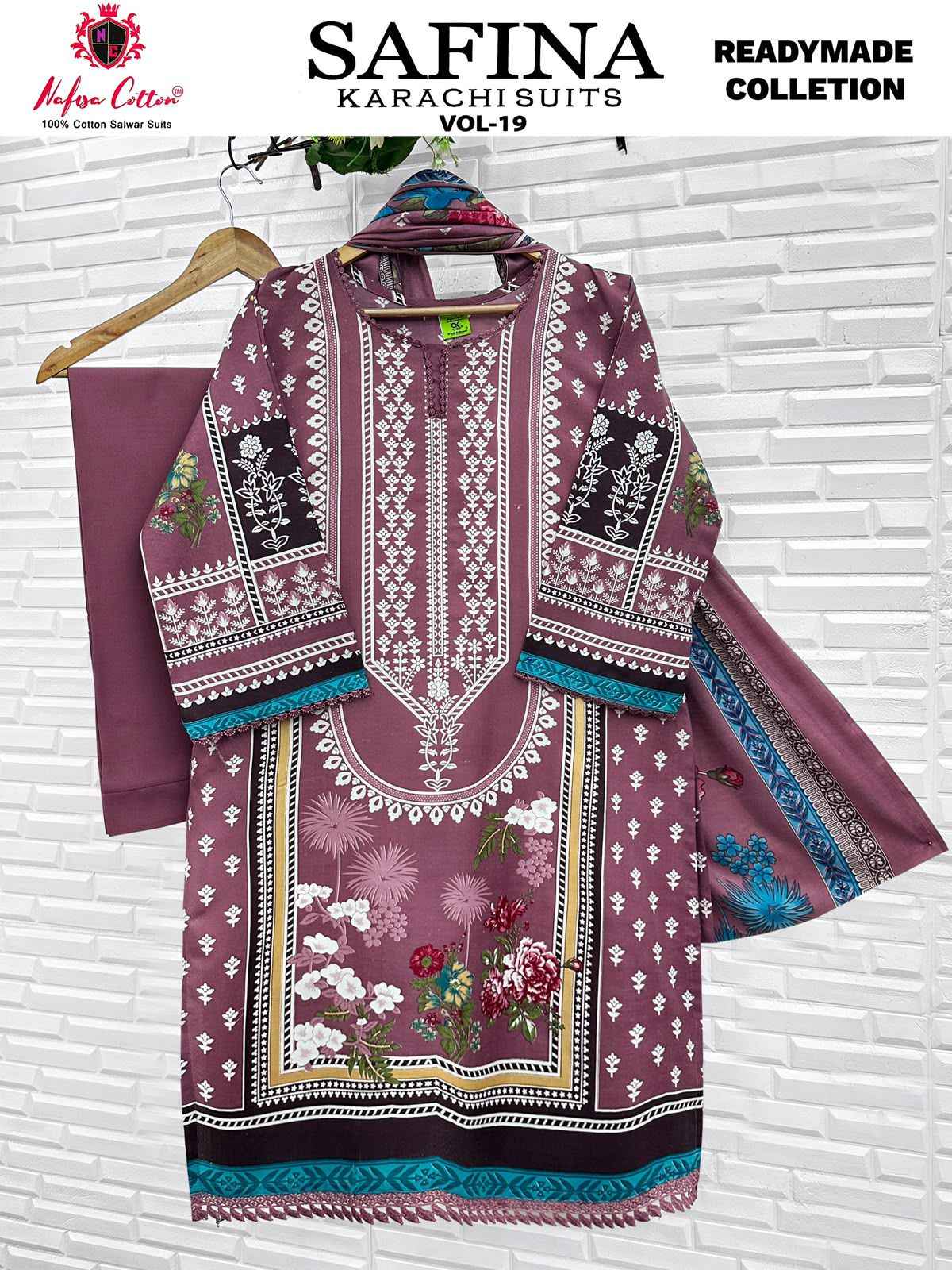 Nafisa Cotton Safina Vol 19 Readymade Cotton Dress 6 pcs Catalogue