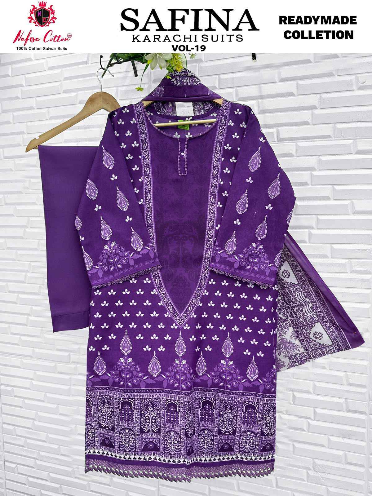 Nafisa Cotton Safina Vol 19 Readymade Cotton Dress 6 pcs Catalogue