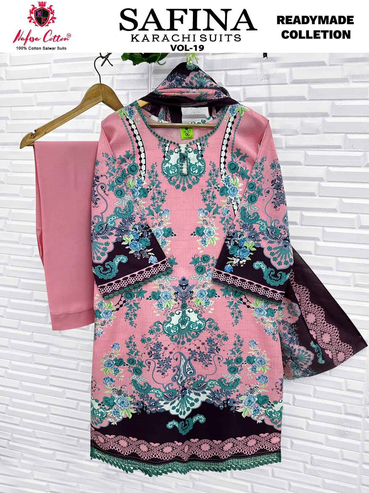Nafisa Cotton Safina Vol 19 Readymade Cotton Dress 6 pcs Catalogue