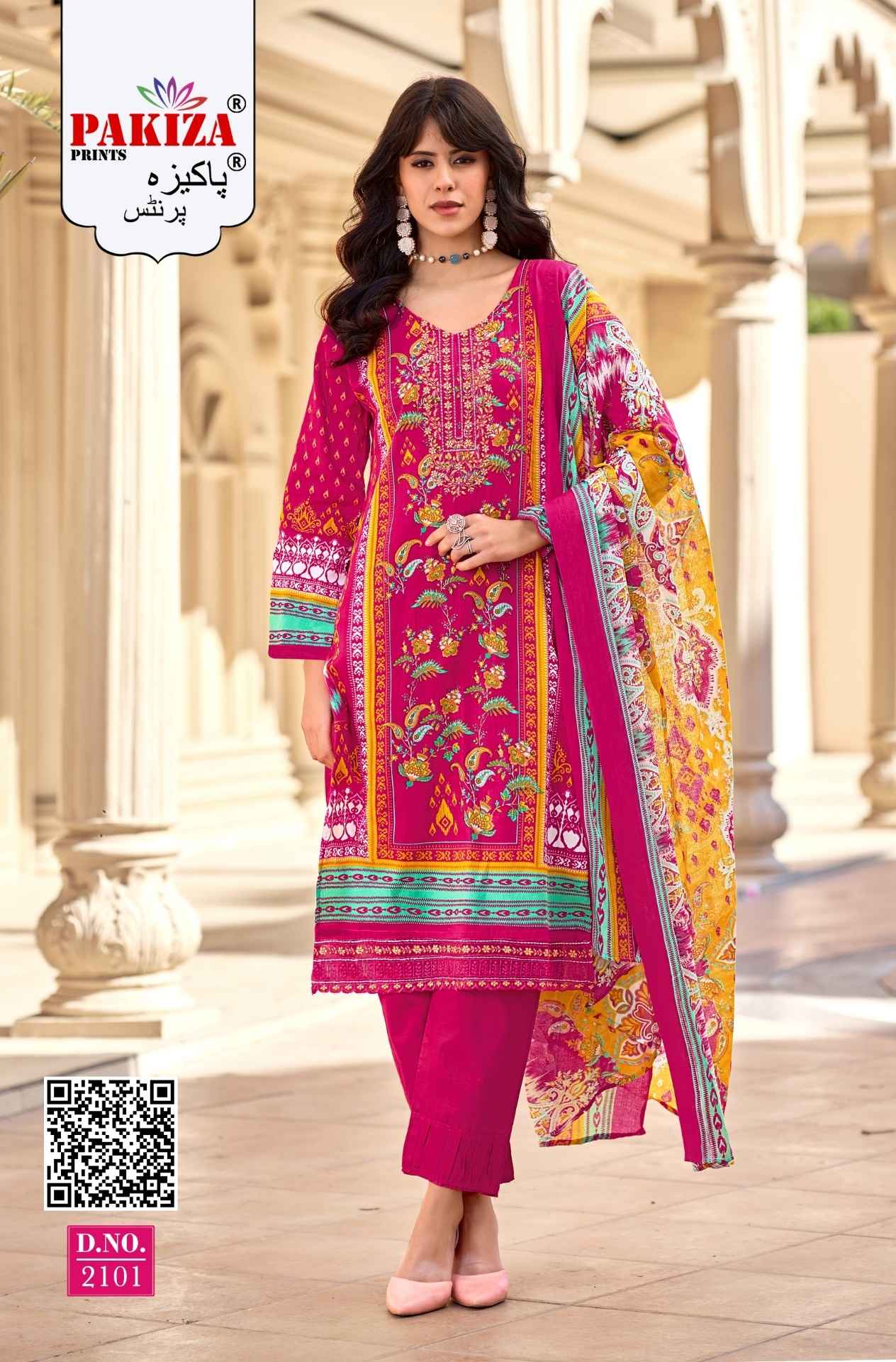 Pakiza Prints Farmaish Vol 21 Jam Satin Dress Material 4 pcs Catalogue