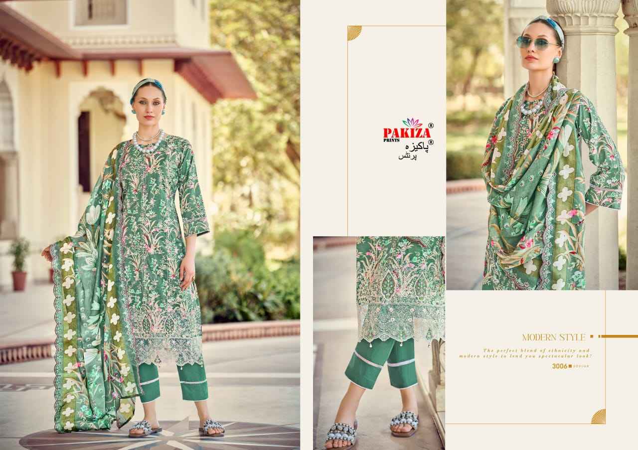 Pakiza Prints Haya Vol 30 Lawn Dress Material 10 pcs Catalogue