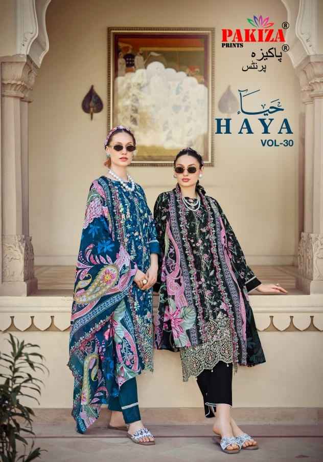 Pakiza Prints Haya Vol 30 Lawn Dress Material 10 pcs Catalogue