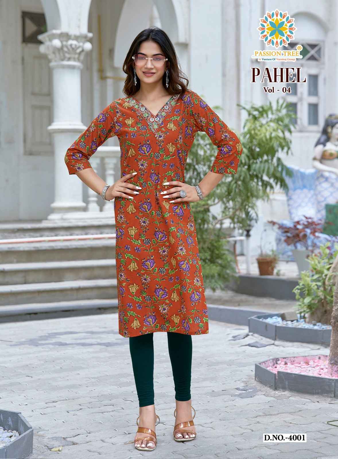 Passion Tree Pahel Vol 4 Cotton Kurti 11 pcs Catalogue