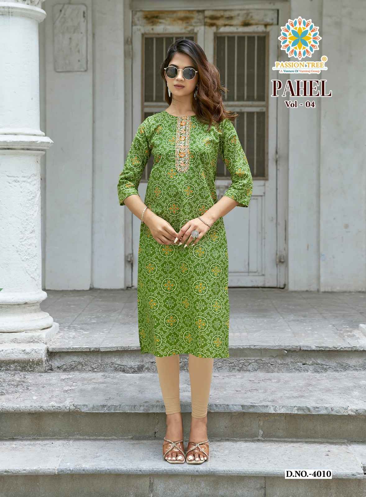 Passion Tree Pahel Vol 4 Cotton Kurti 11 pcs Catalogue
