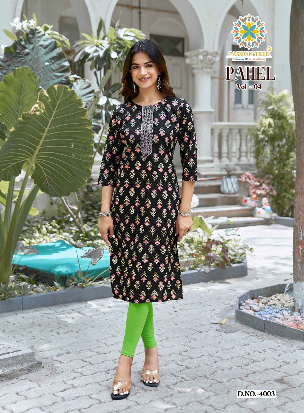 Passion Tree Pahel Vol 4 Cotton Kurti 11 pcs Catalogue