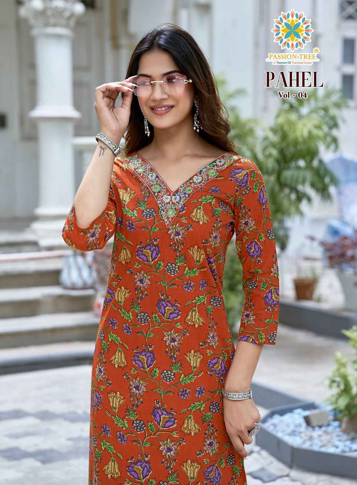 Passion Tree Pahel Vol 4 Cotton Kurti 11 pcs Catalogue