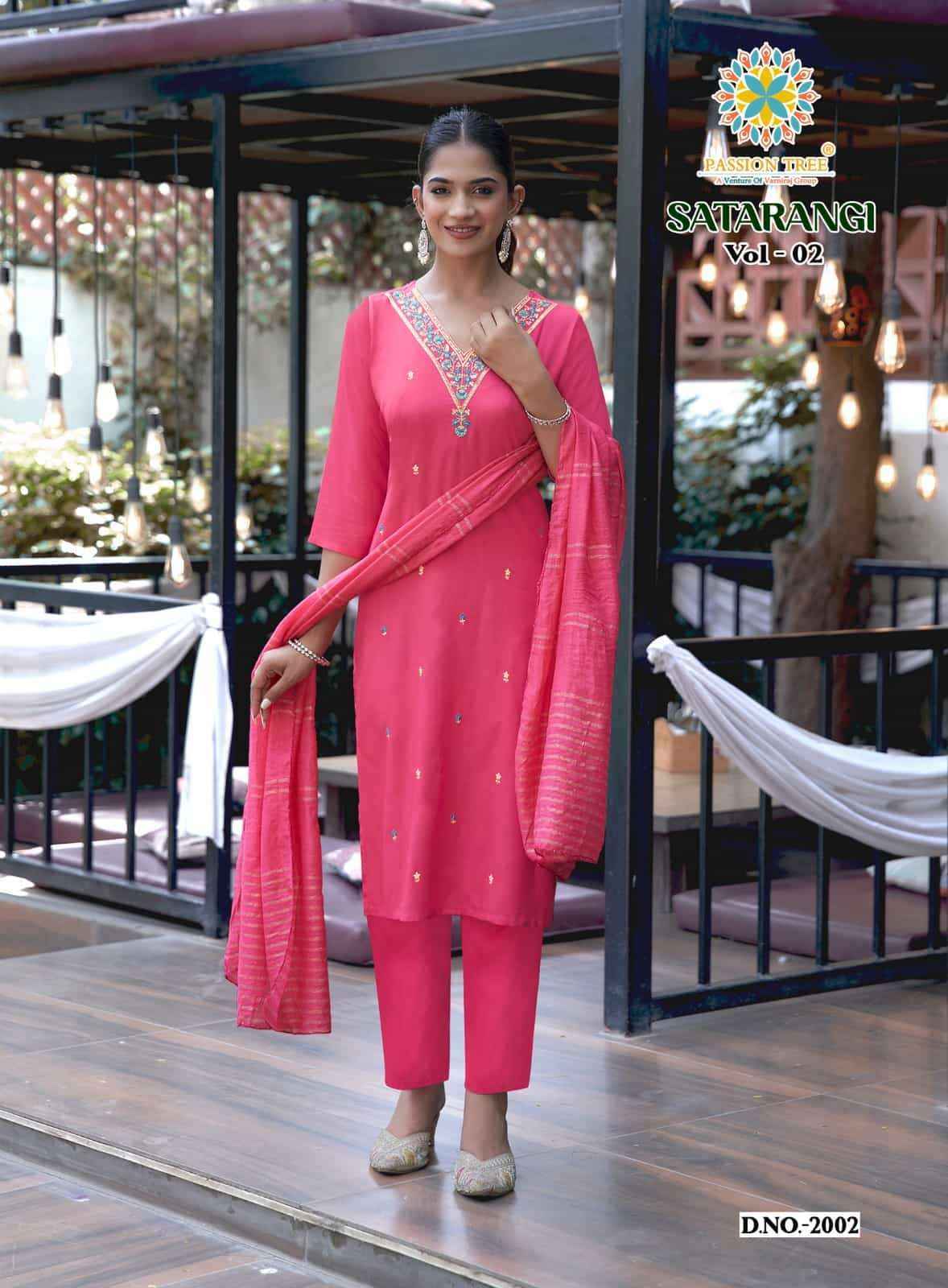 Passion Tree Satarangi Vol 2 Rayon Kurti Combo 9 pcs Catalogue