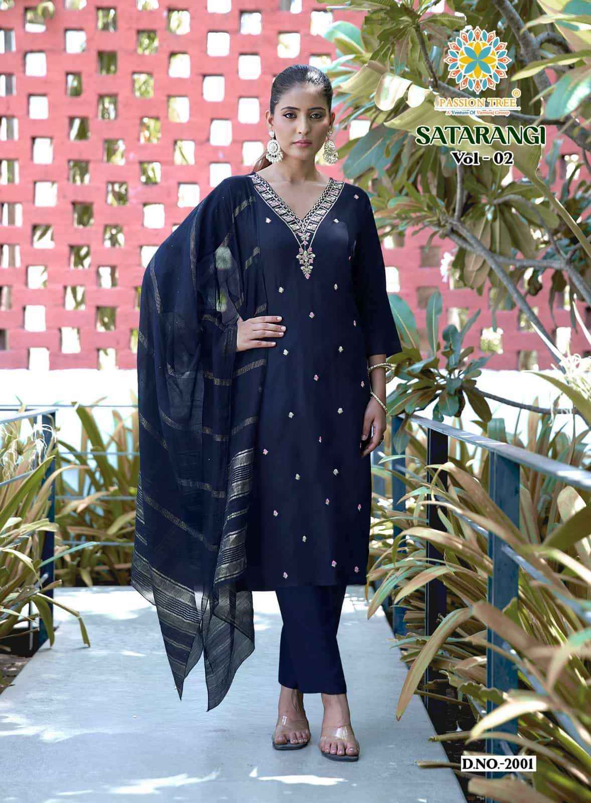 Passion Tree Satarangi Vol 2 Rayon Kurti Combo 9 pcs Catalogue