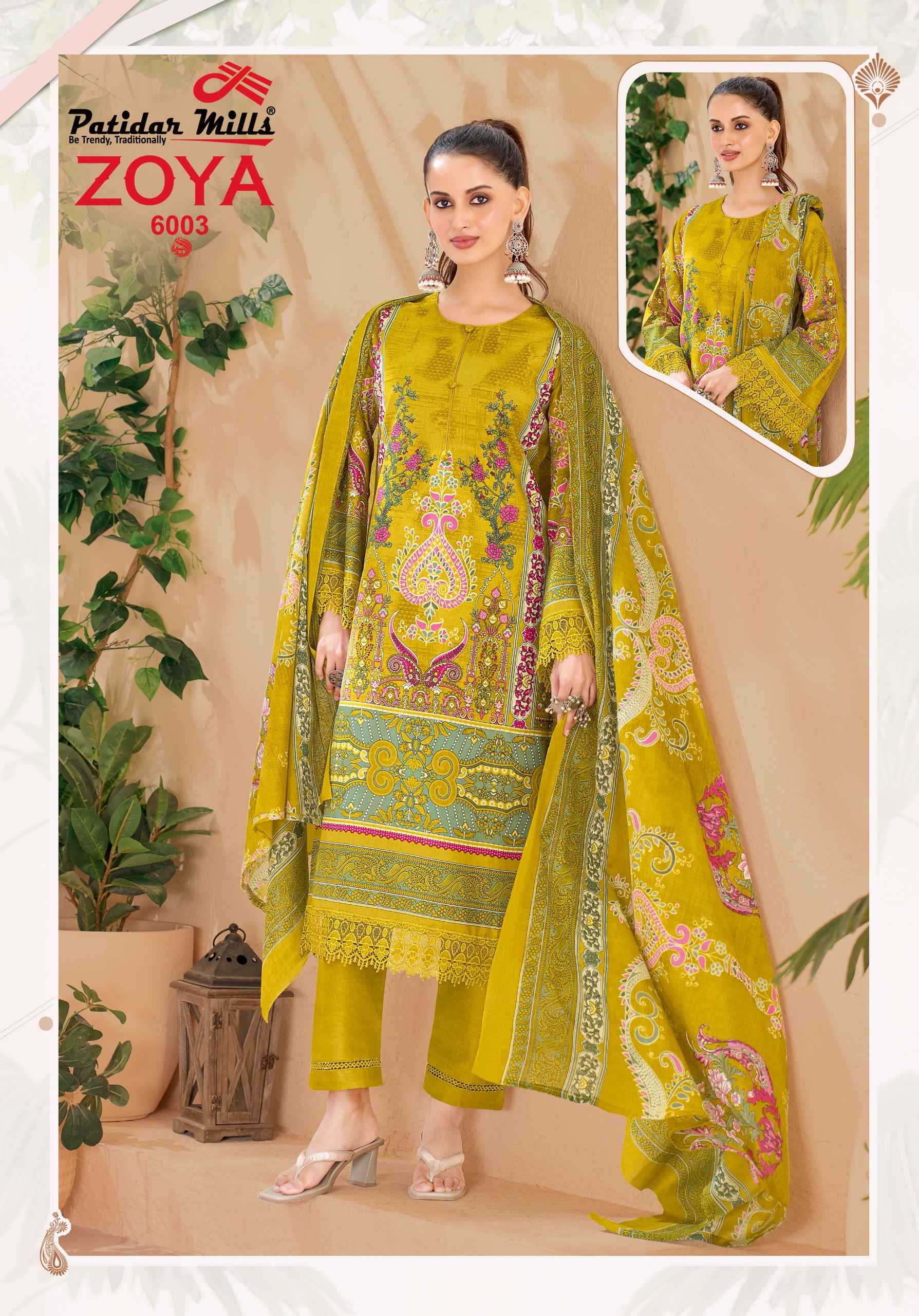 Patidar Mills Zoya Vol 6 Cotton Dress Material 8 pcs Catalogue