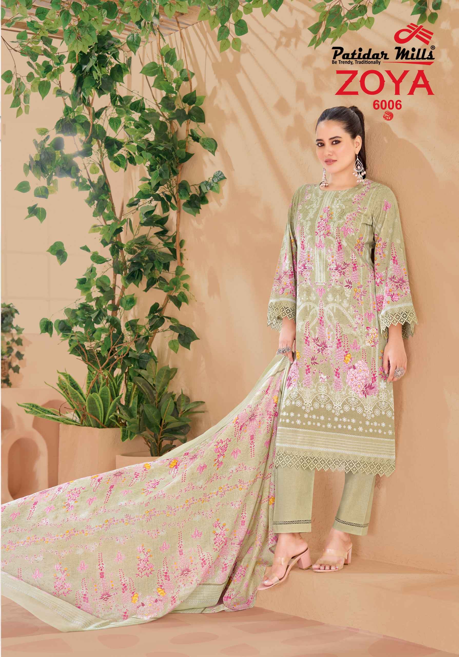 Patidar Mills Zoya Vol 6 Cotton Dress Material 8 pcs Catalogue