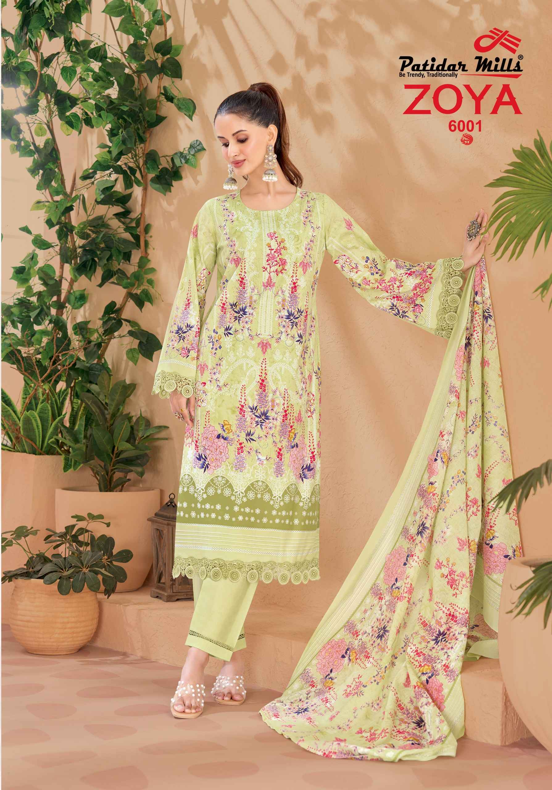 Patidar Mills Zoya Vol 6 Cotton Dress Material 8 pcs Catalogue