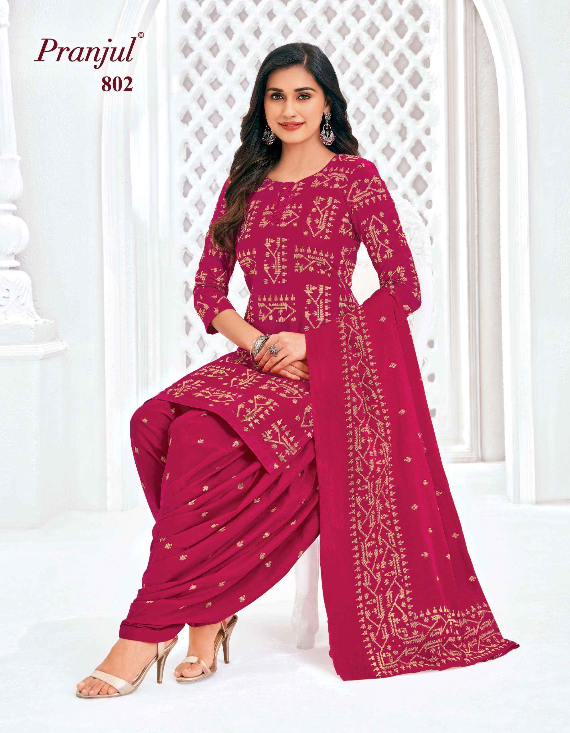 Pranjul Piya Vol 8 Readymade Cotton Dress 9 pcs Catalogue