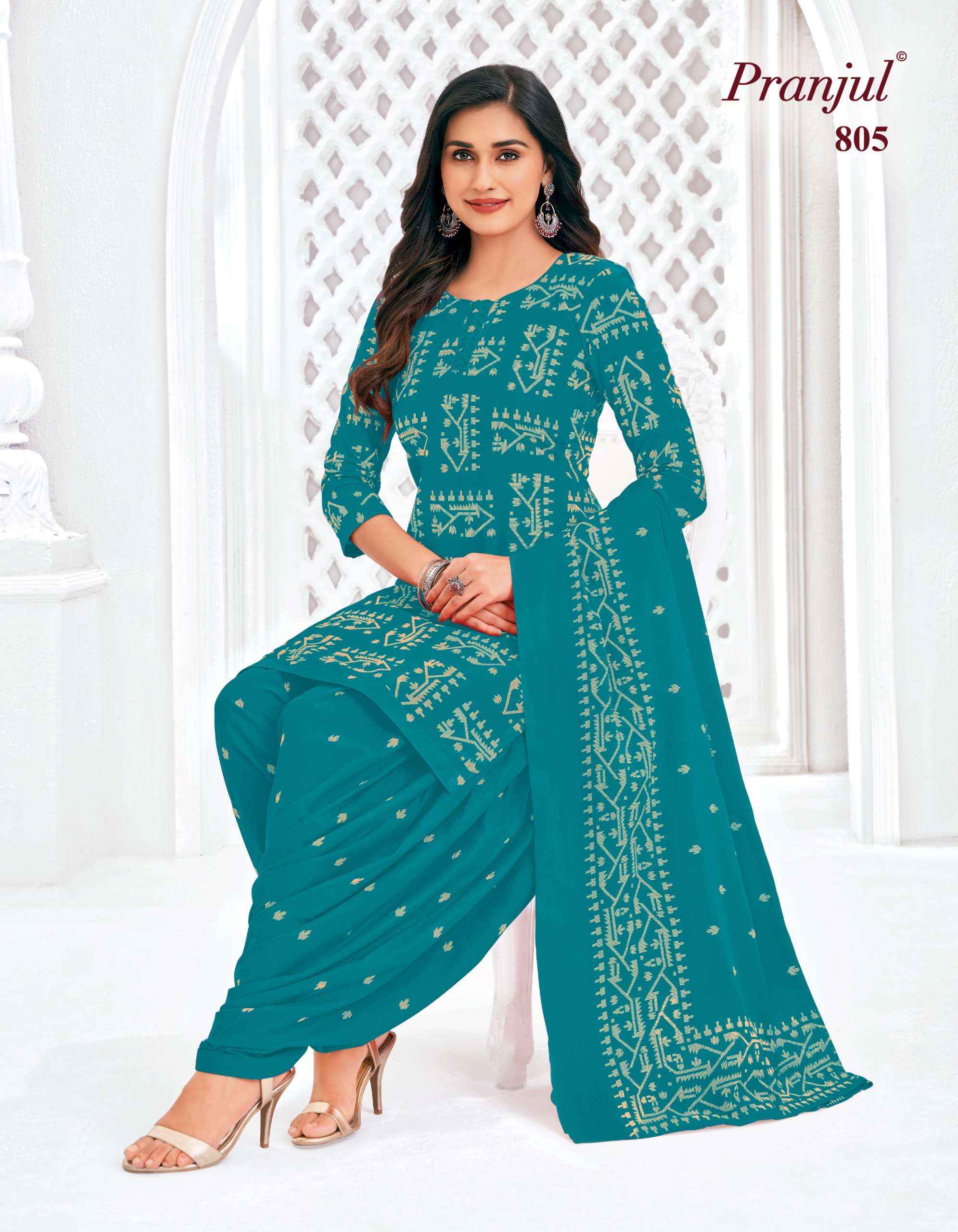 Pranjul Piya Vol 8 Readymade Cotton Dress 9 pcs Catalogue