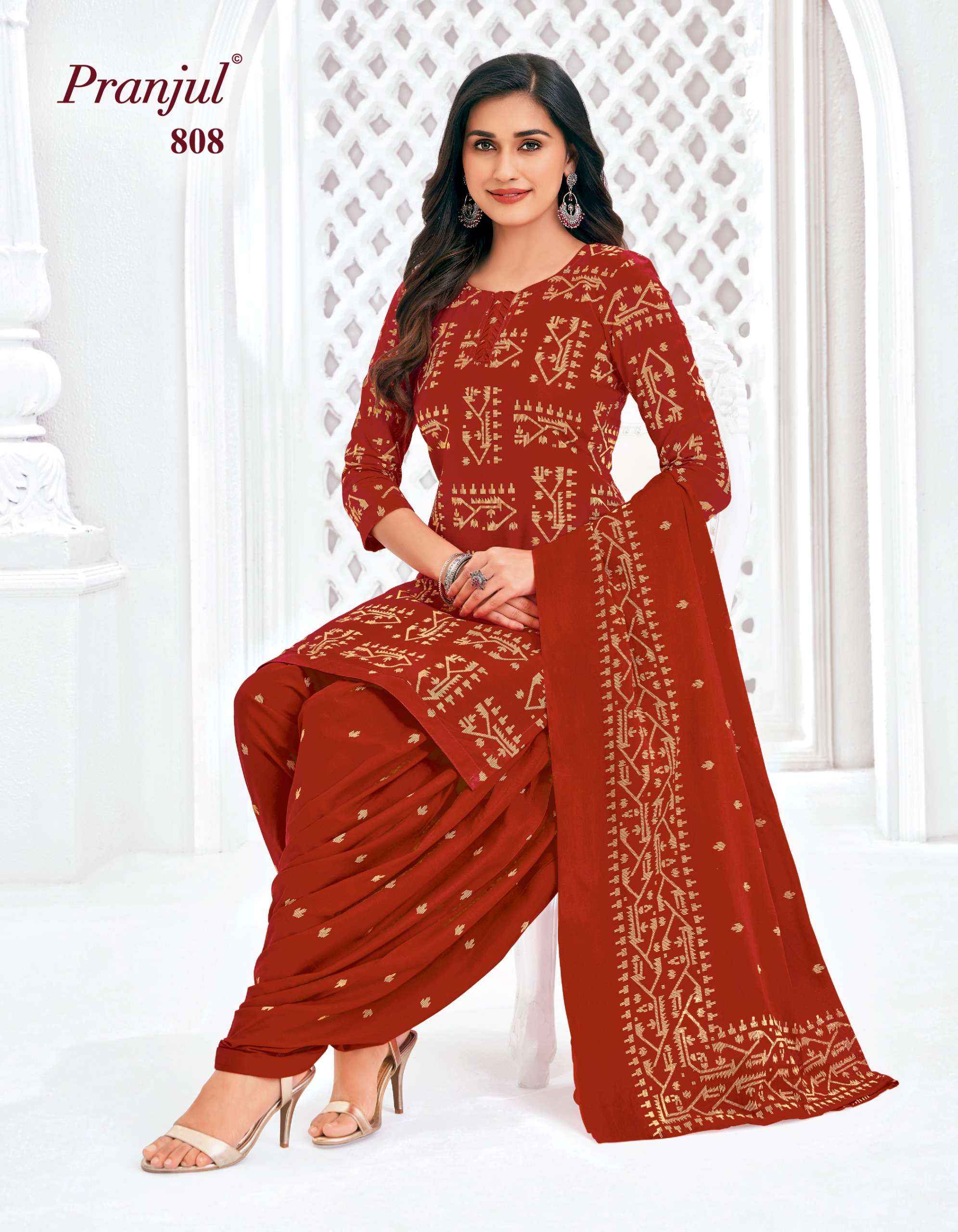 Pranjul Piya Vol 8 Readymade Cotton Dress 9 pcs Catalogue