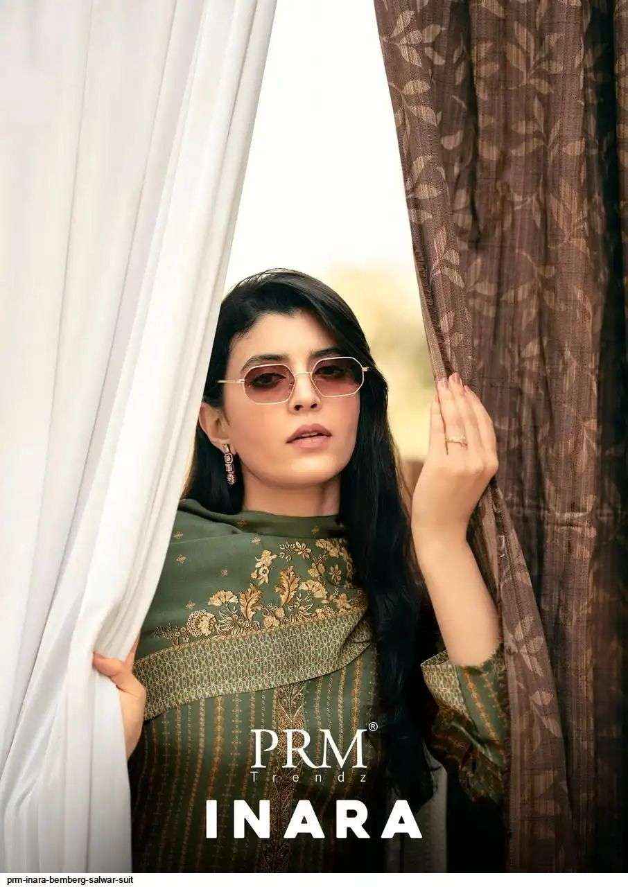 PRM Trendz Inara Muslin Silk Dress Material 6 pcs Catalogue