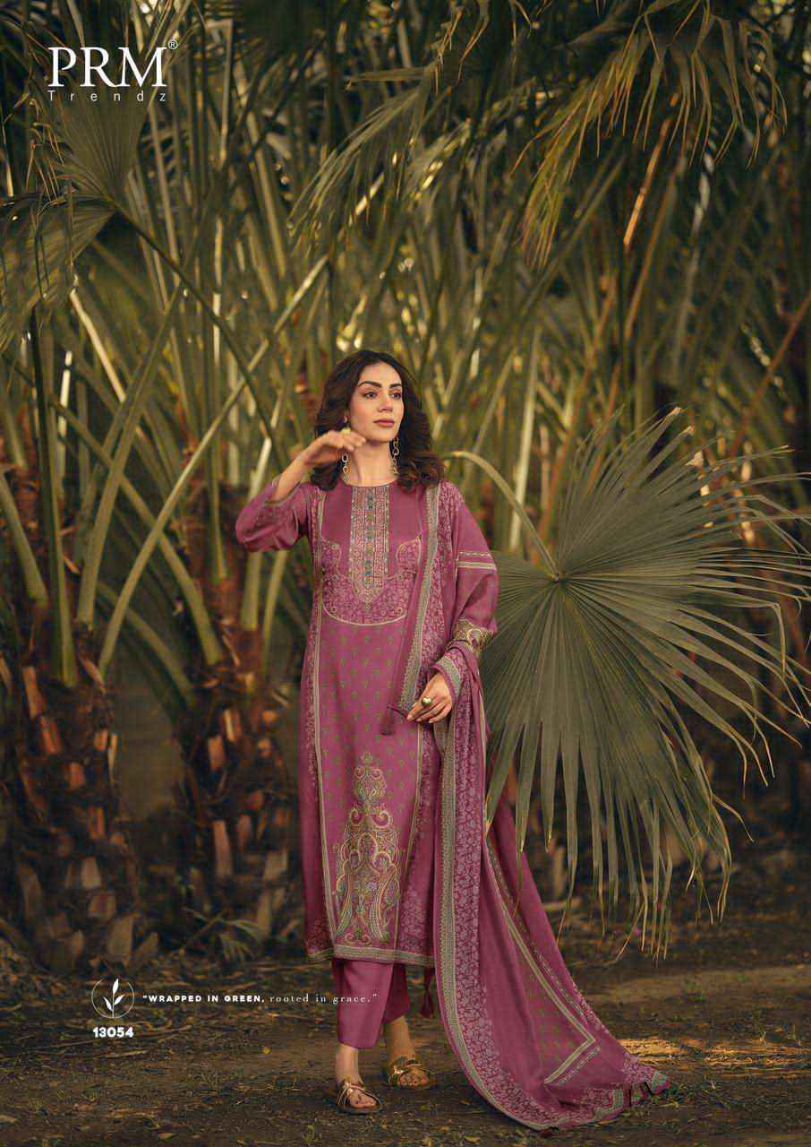 PRM Trendz Juliette Muslin Silk Dress Material 6 pcs Catalogue
