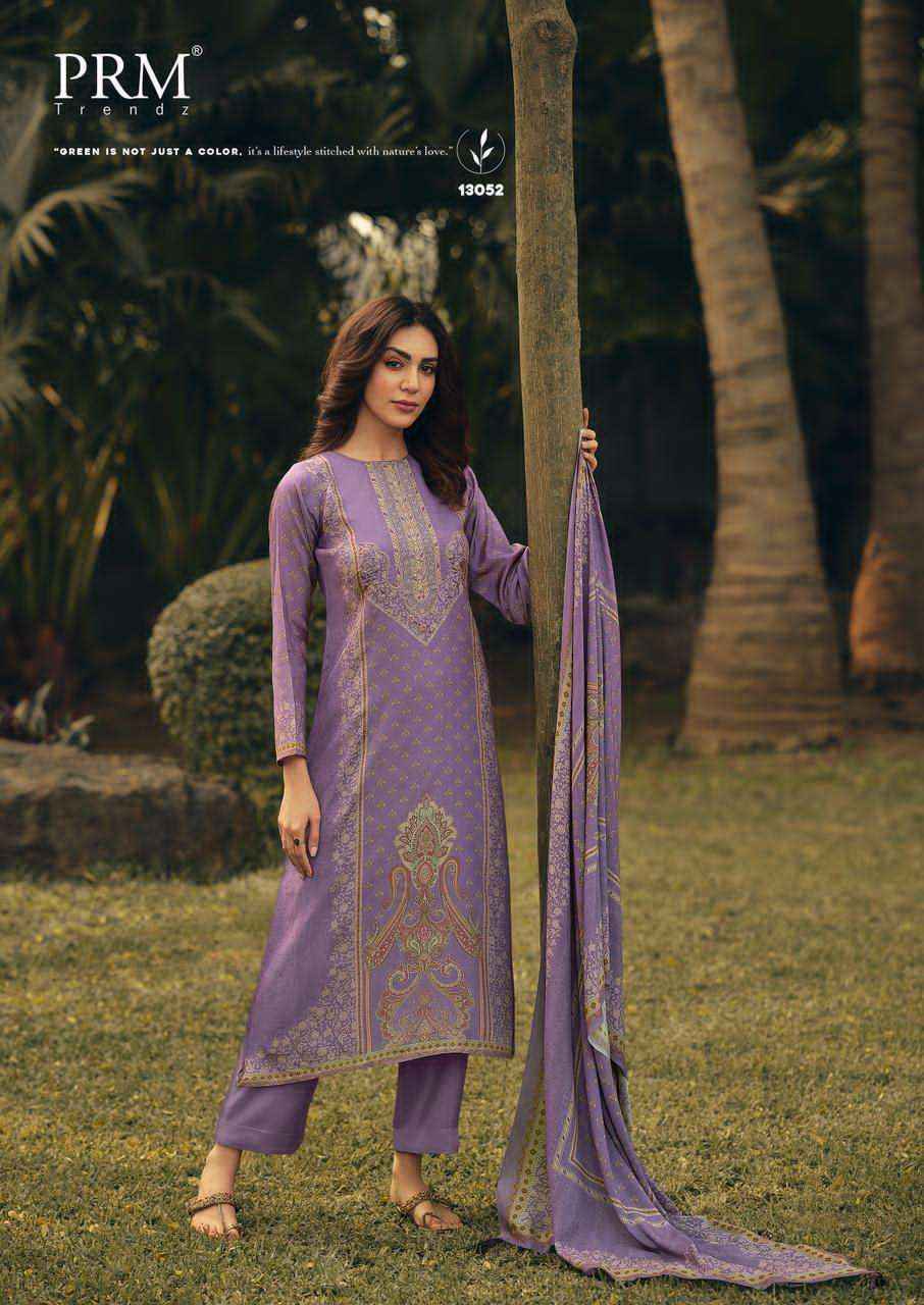 PRM Trendz Juliette Muslin Silk Dress Material 6 pcs Catalogue