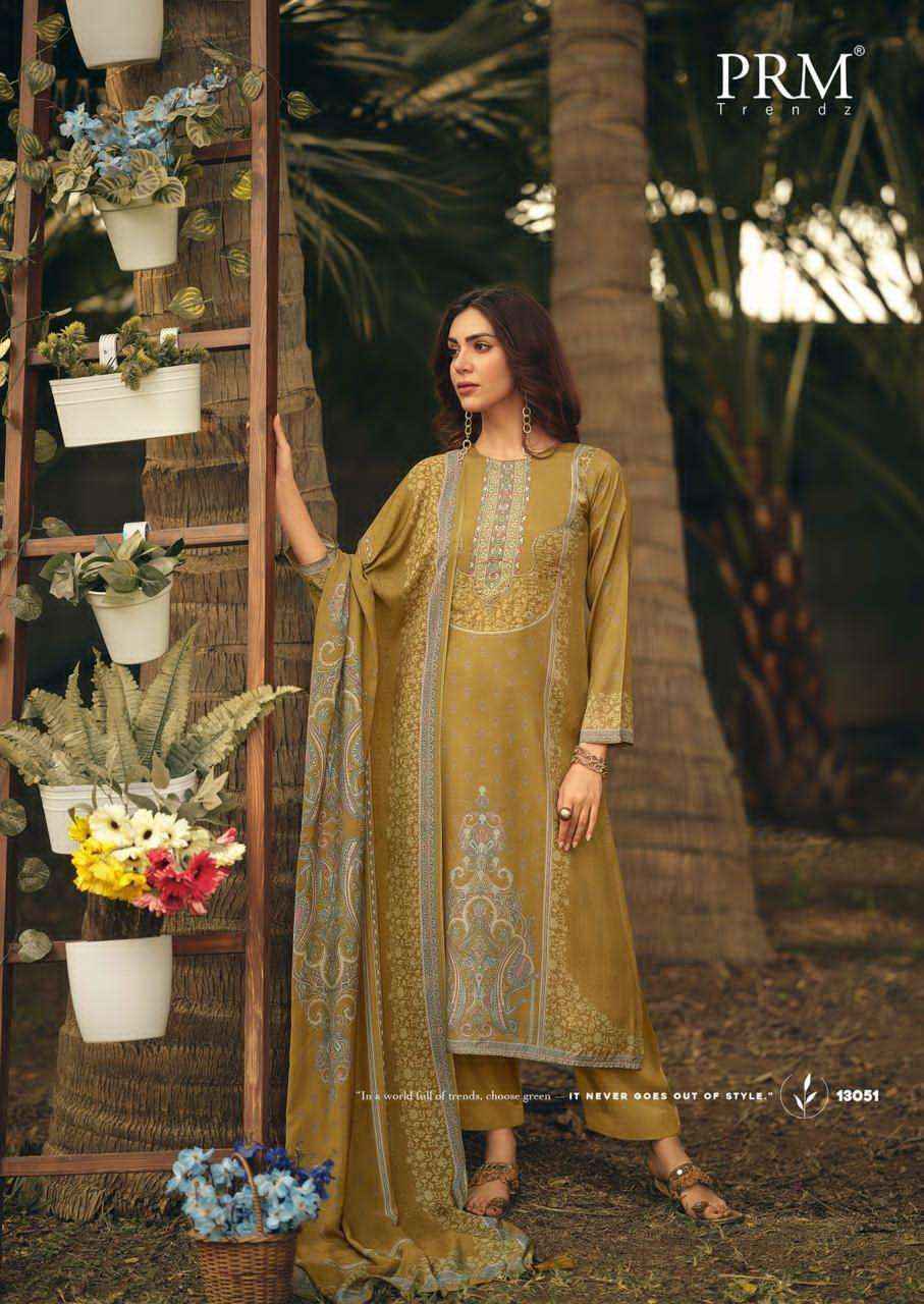 PRM Trendz Juliette Muslin Silk Dress Material 6 pcs Catalogue