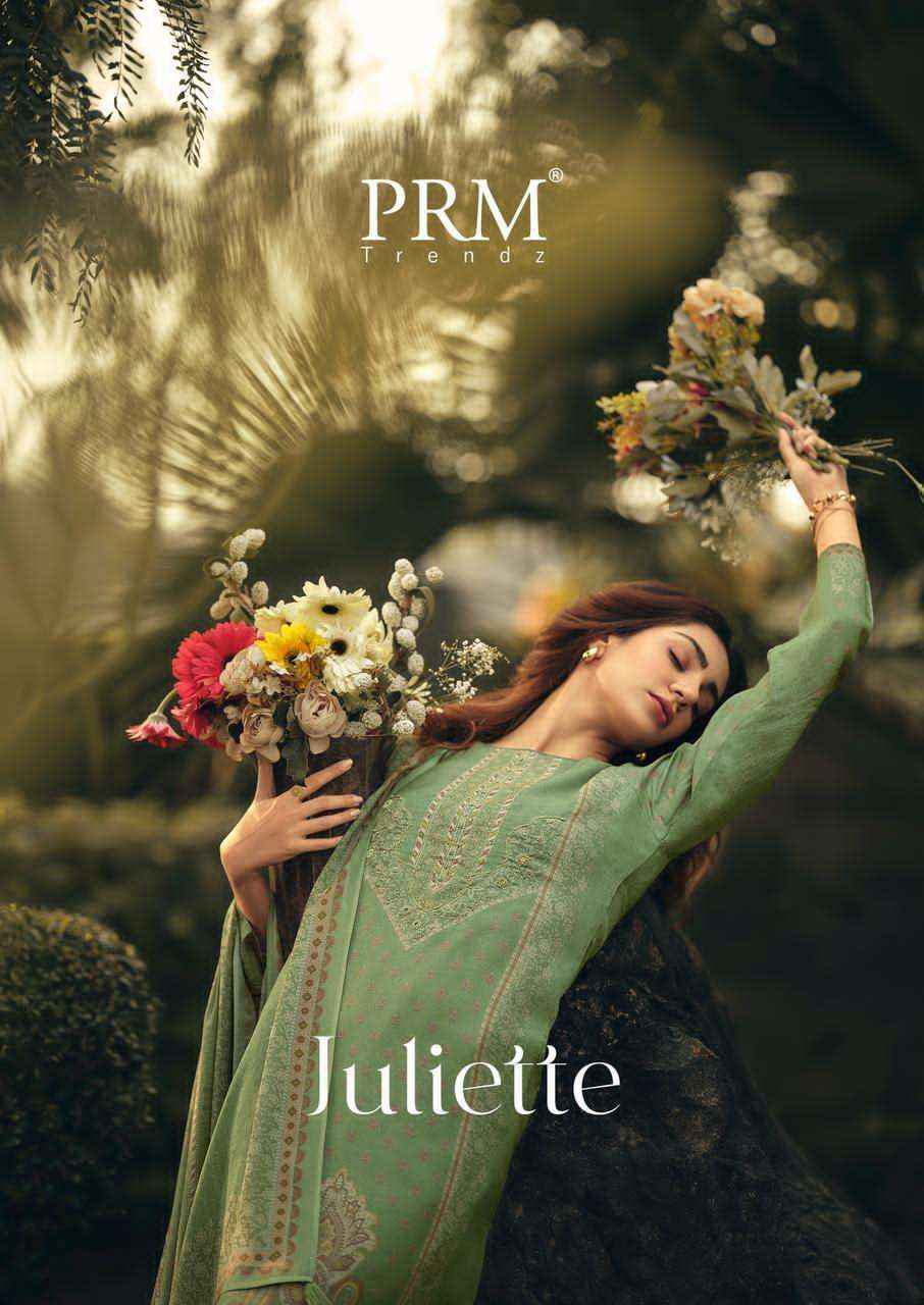 PRM Trendz Juliette Muslin Silk Dress Material 6 pcs Catalogue
