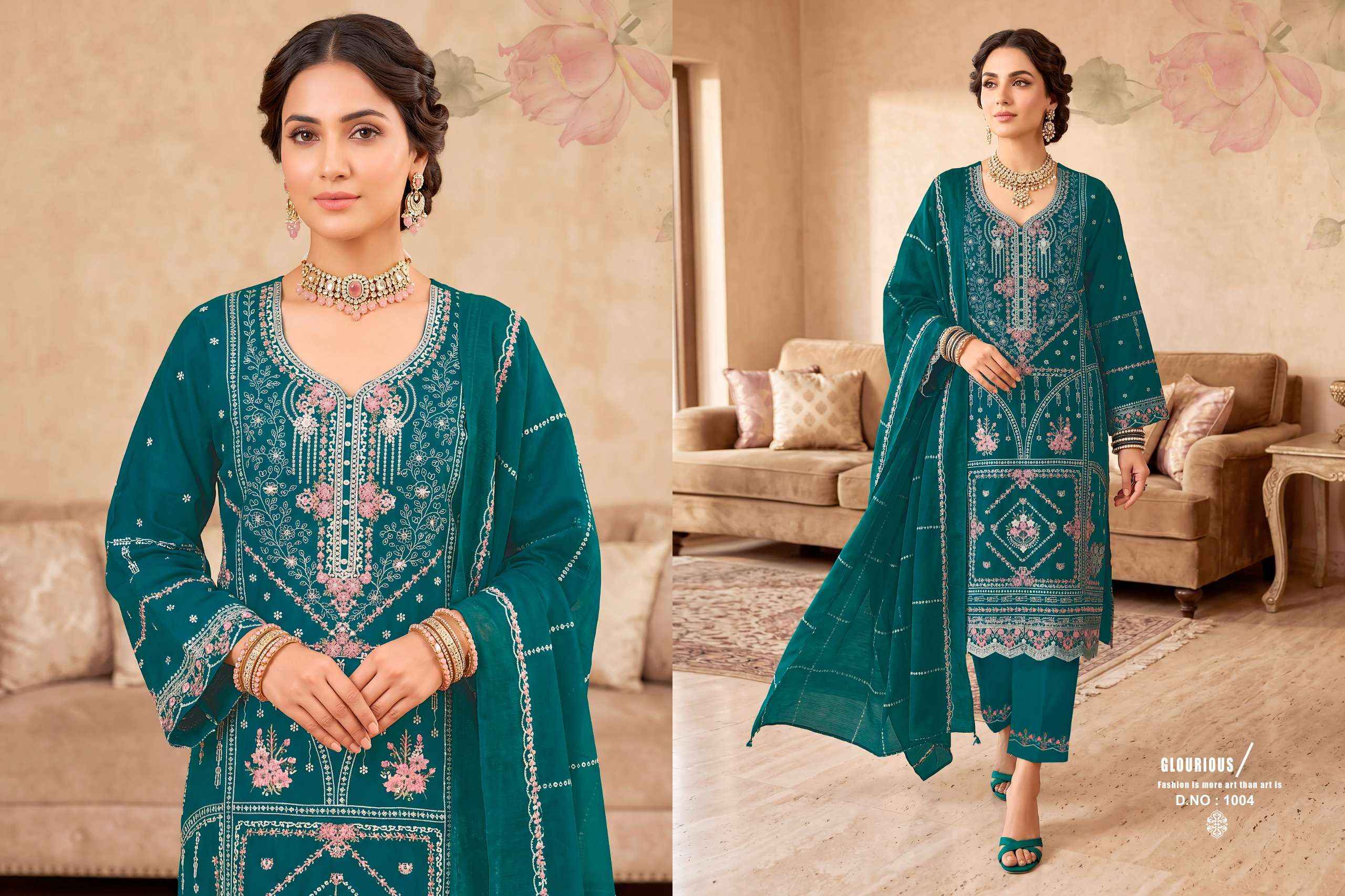 Radhika Fashion Azara Safia Lawn Cotton Dress Material 4 pcs Catalogue