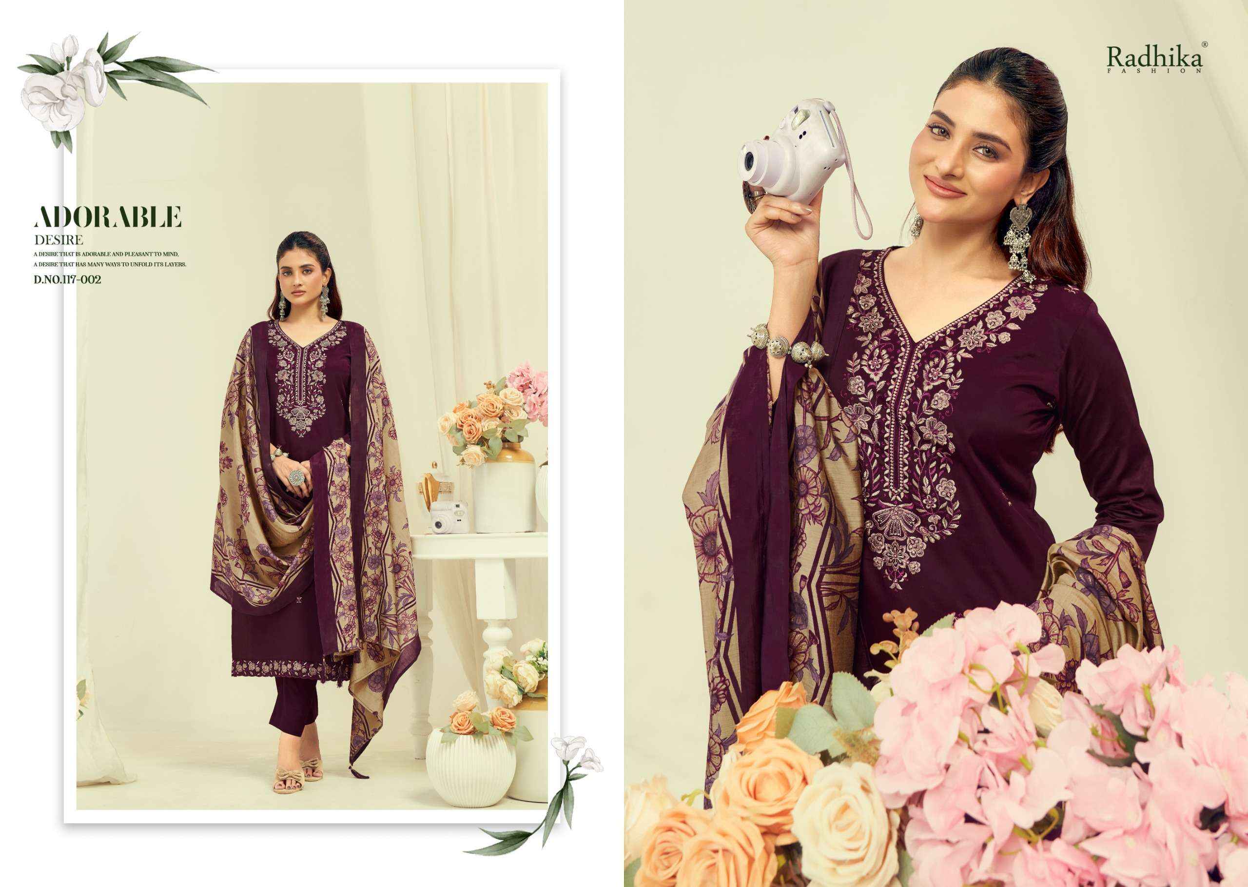 Radhika Fashion Azara Shafinaz Vol 2 Jam Cotton Dress Material 6 pcs Catalogue