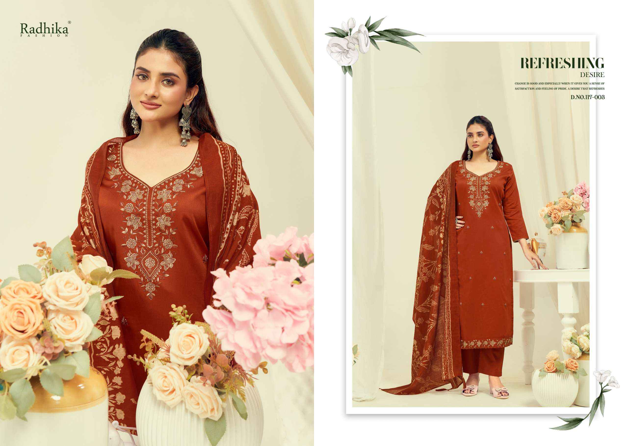 Radhika Fashion Azara Shafinaz Vol 2 Jam Cotton Dress Material 6 pcs Catalogue