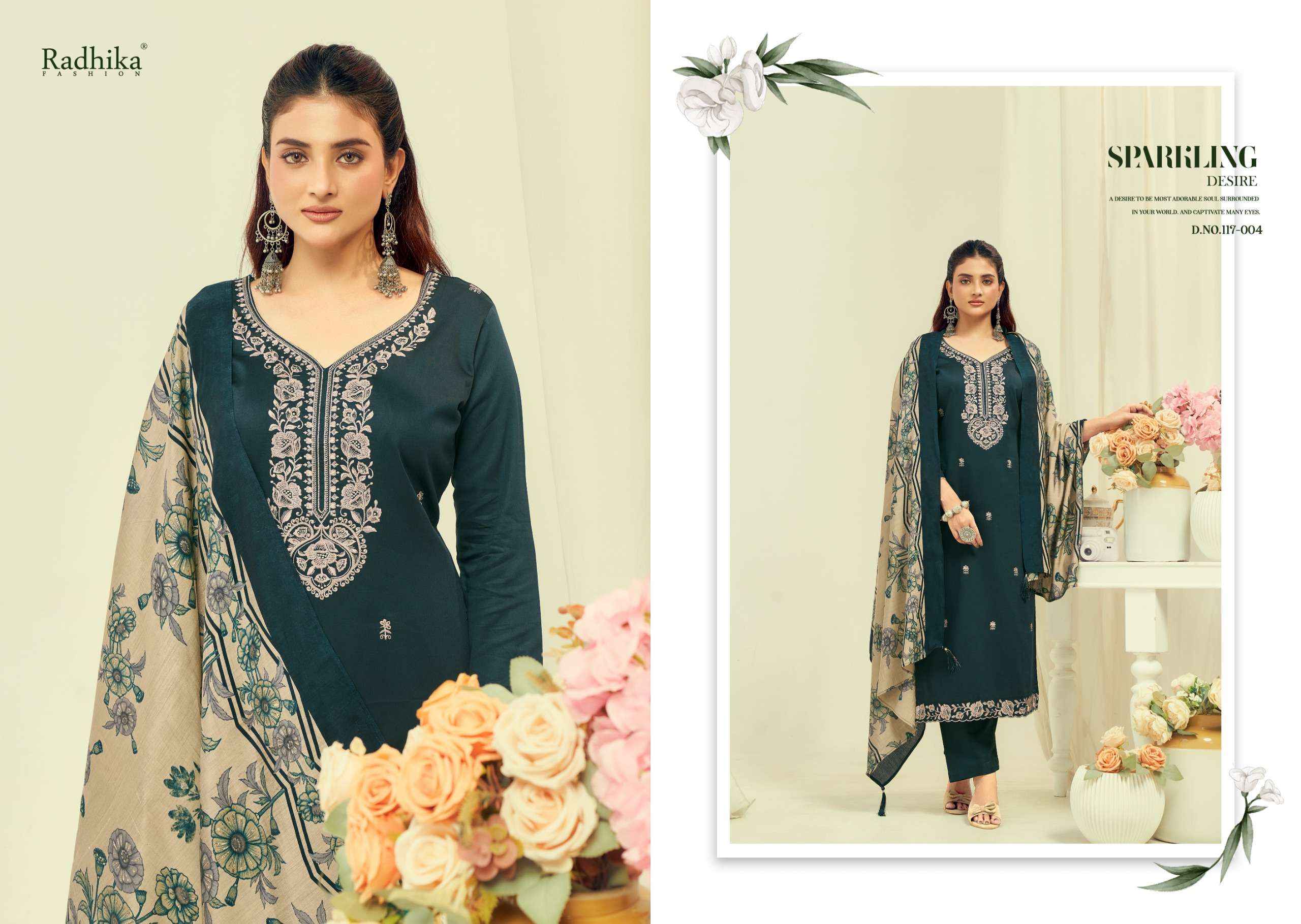 Radhika Fashion Azara Shafinaz Vol 2 Jam Cotton Dress Material 6 pcs Catalogue