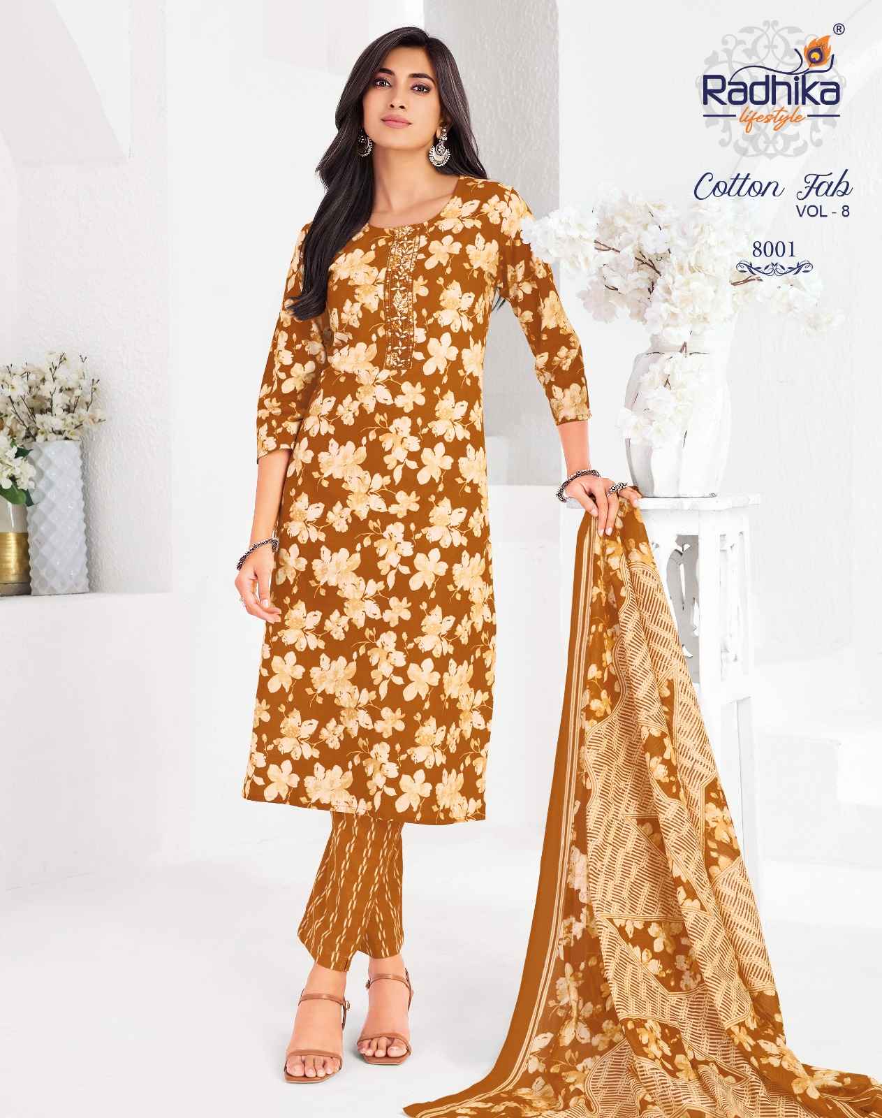 Radhika Lifestyle Cotton Fab Vol 8 Cotton Kurti Combo 11 pcs Catalogue