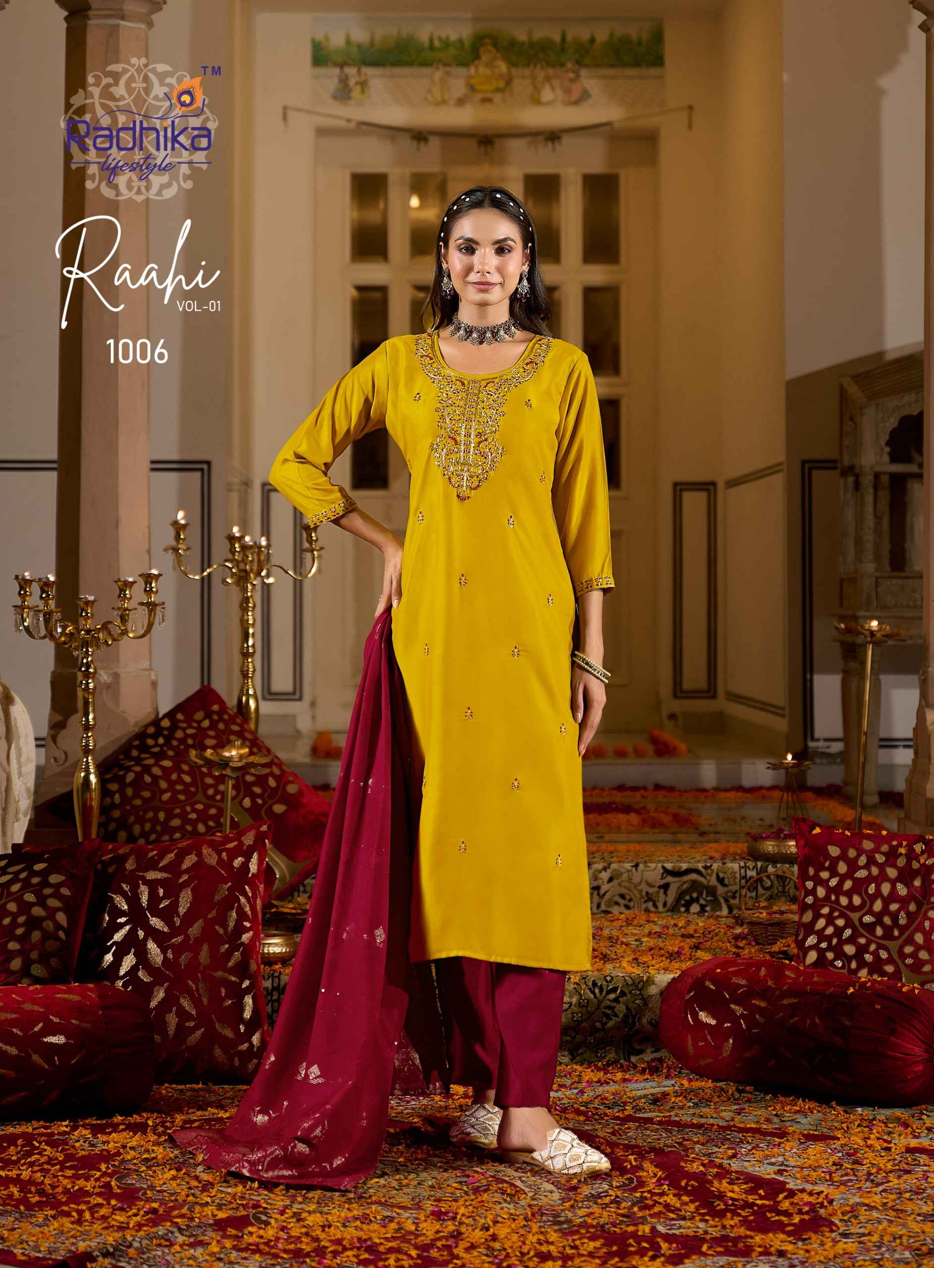 Radhika Lifestyle Rahi Vol 1 Rangeela Silk Kurti Combo 6 pcs Catalogue