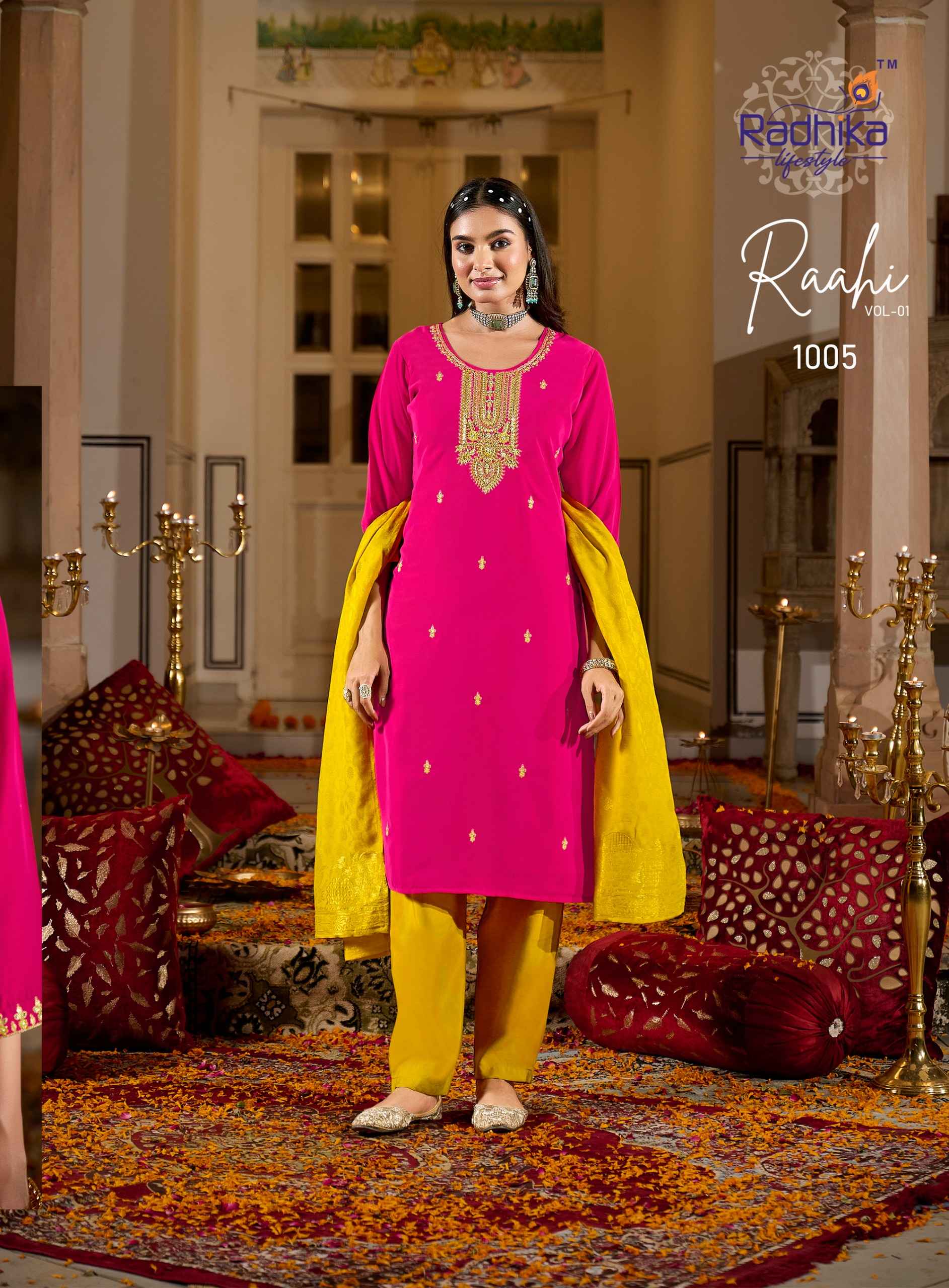 Radhika Lifestyle Rahi Vol 1 Rangeela Silk Kurti Combo 6 pcs Catalogue