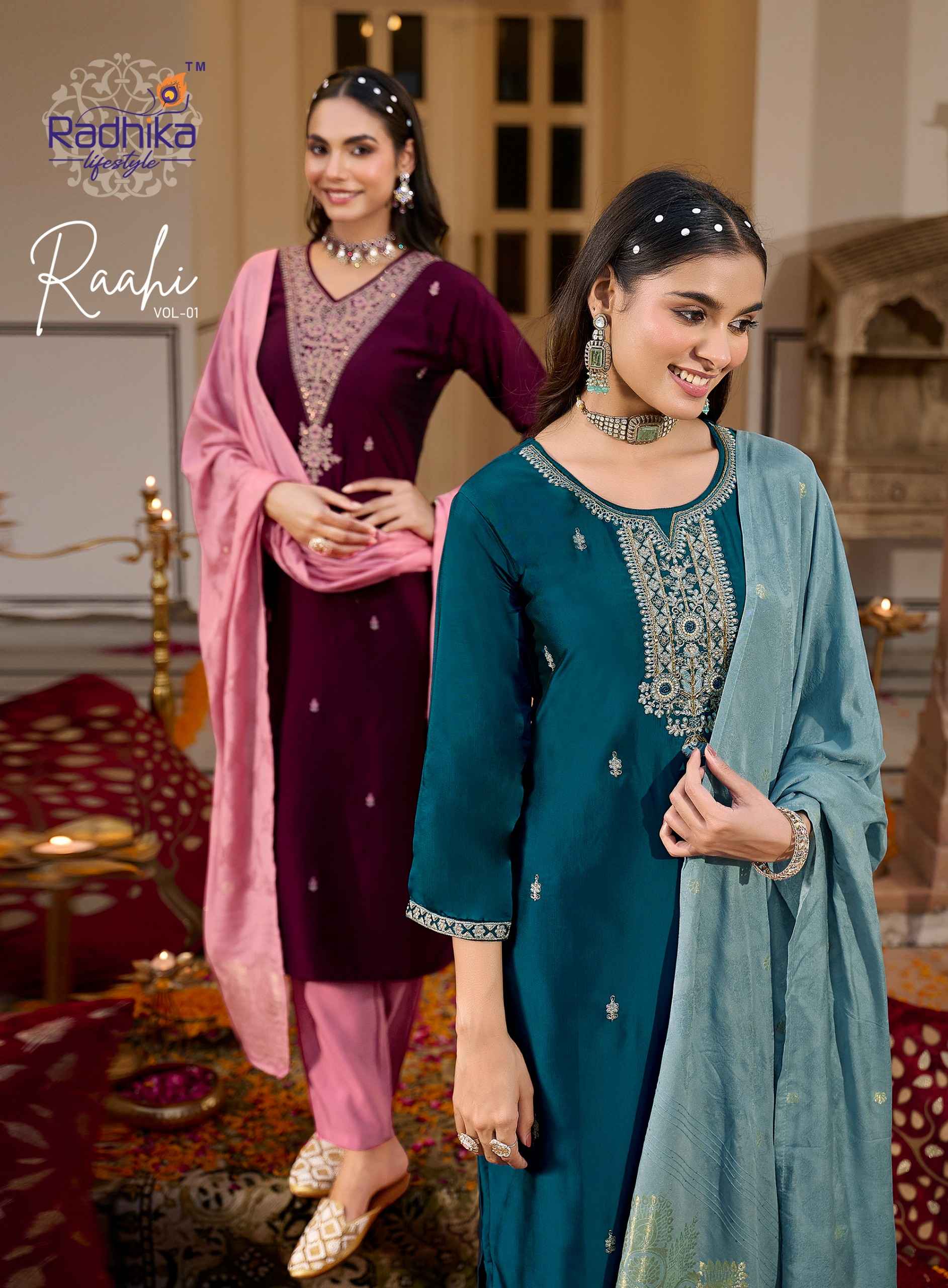 Radhika Lifestyle Rahi Vol 1 Rangeela Silk Kurti Combo 6 pcs Catalogue