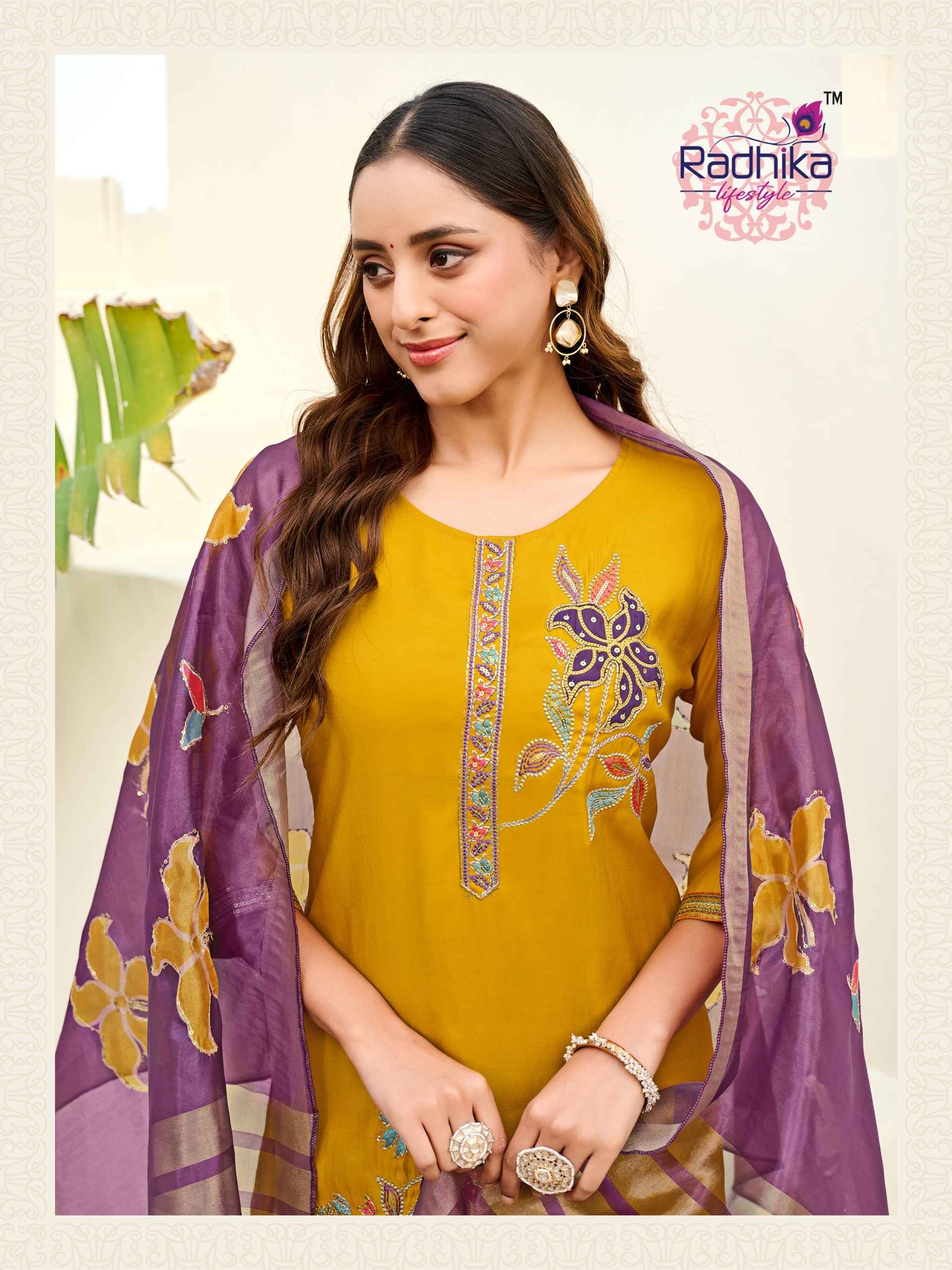Radhika Lifestyle Samantha Vol 1 Roman Glass Kurti Combo 6 pcs Catalogue