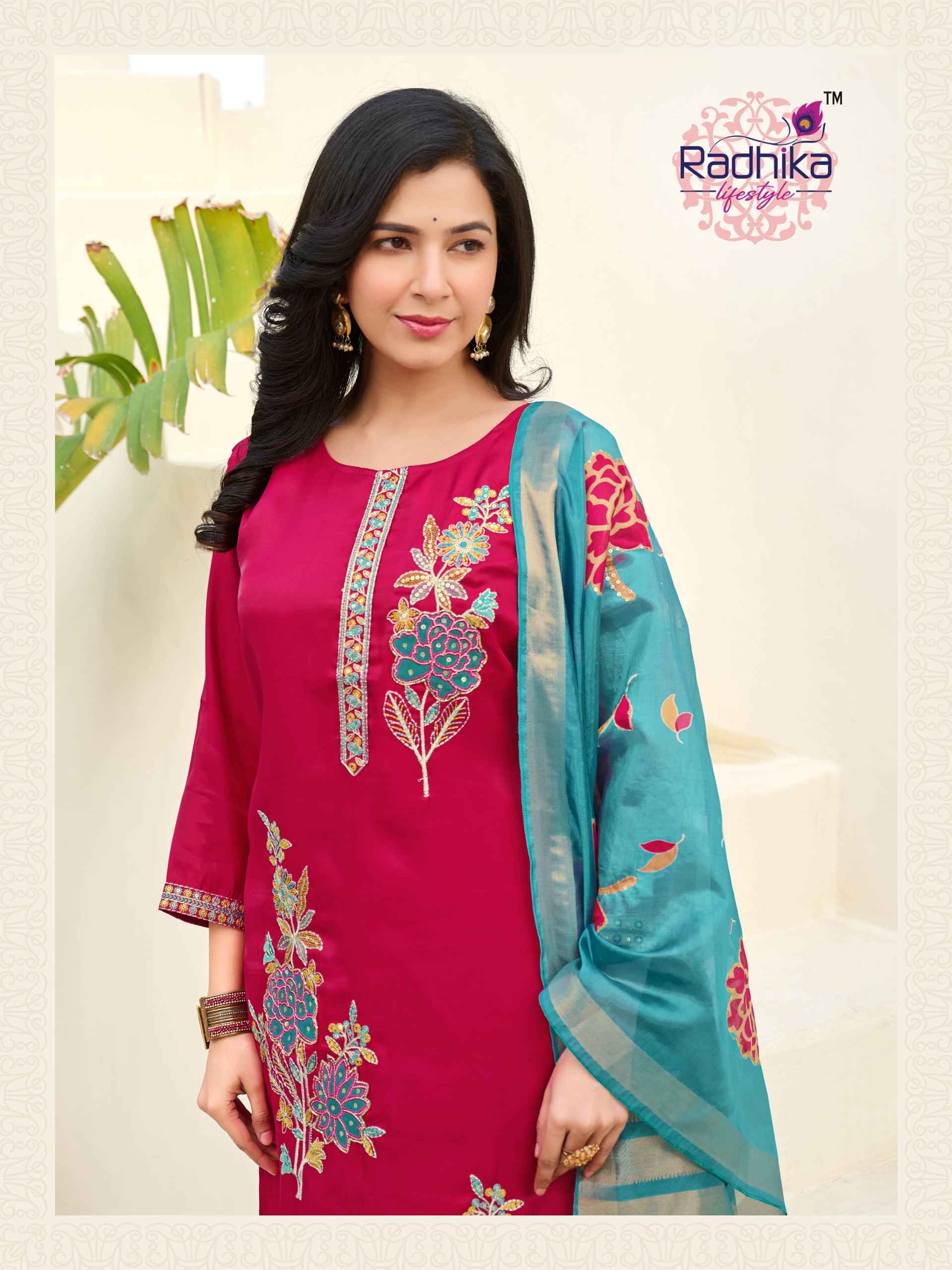 Radhika Lifestyle Samantha Vol 1 Roman Glass Kurti Combo 6 pcs Catalogue