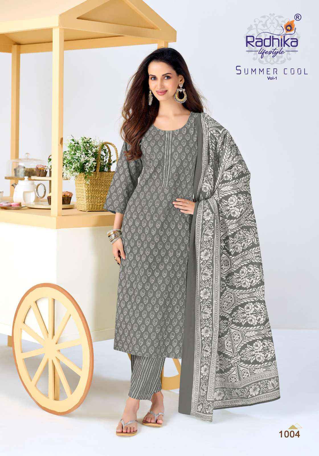 Radhika Lifestyle Summer Cool Vol 1 Cotton Kurti Combo 10 pcs Catalogue