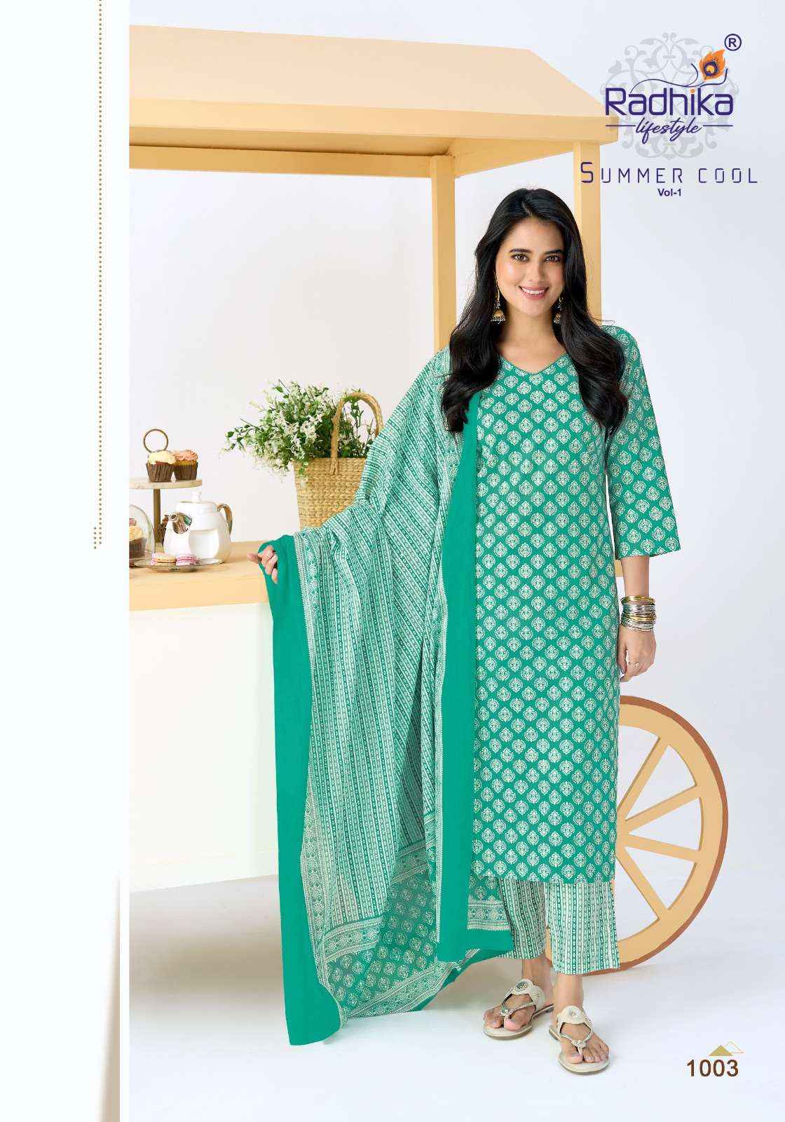 Radhika Lifestyle Summer Cool Vol 1 Cotton Kurti Combo 10 pcs Catalogue