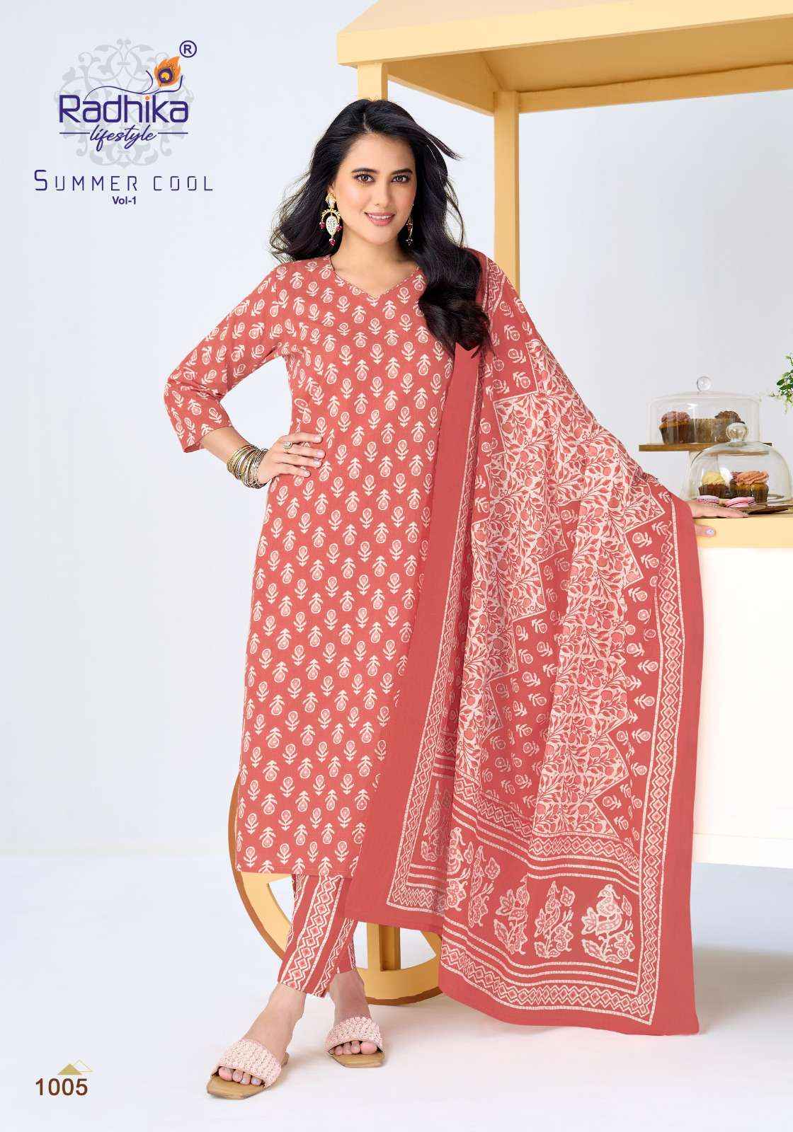 Radhika Lifestyle Summer Cool Vol 1 Cotton Kurti Combo 10 pcs Catalogue