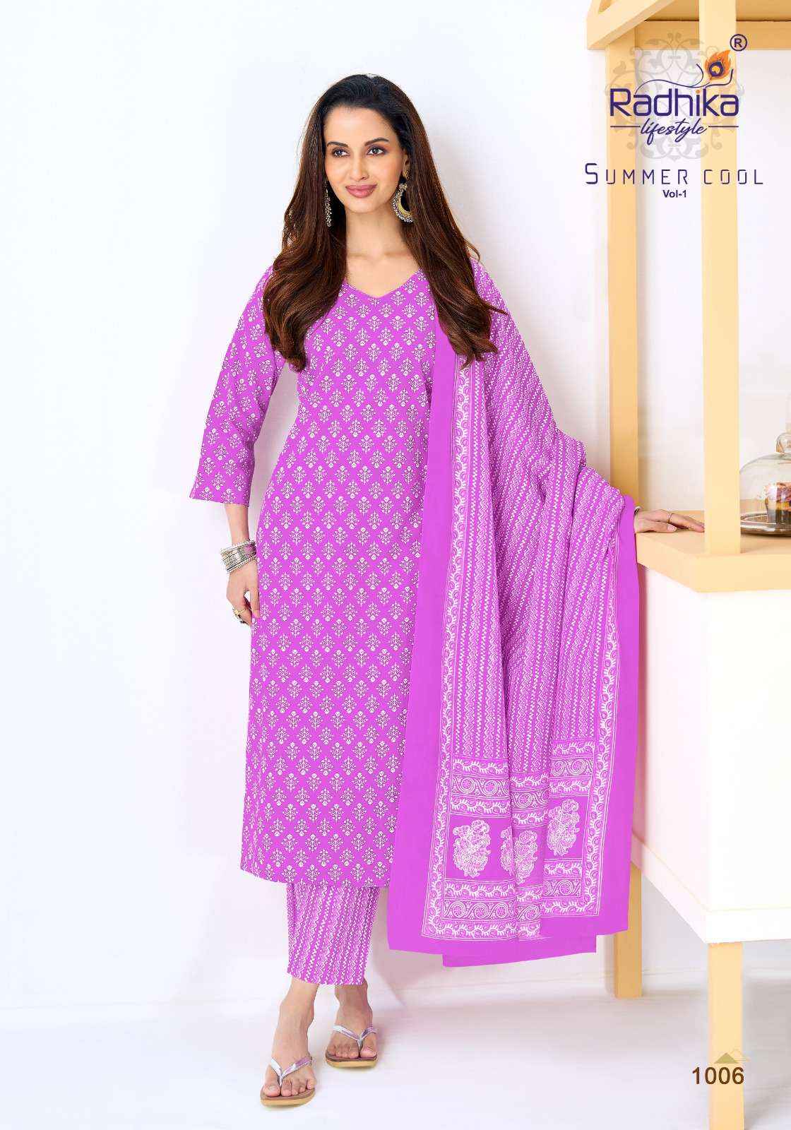 Radhika Lifestyle Summer Cool Vol 1 Cotton Kurti Combo 10 pcs Catalogue
