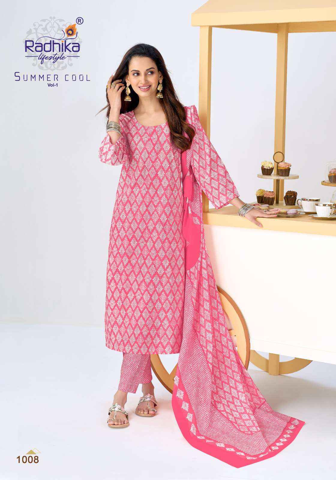 Radhika Lifestyle Summer Cool Vol 1 Cotton Kurti Combo 10 pcs Catalogue