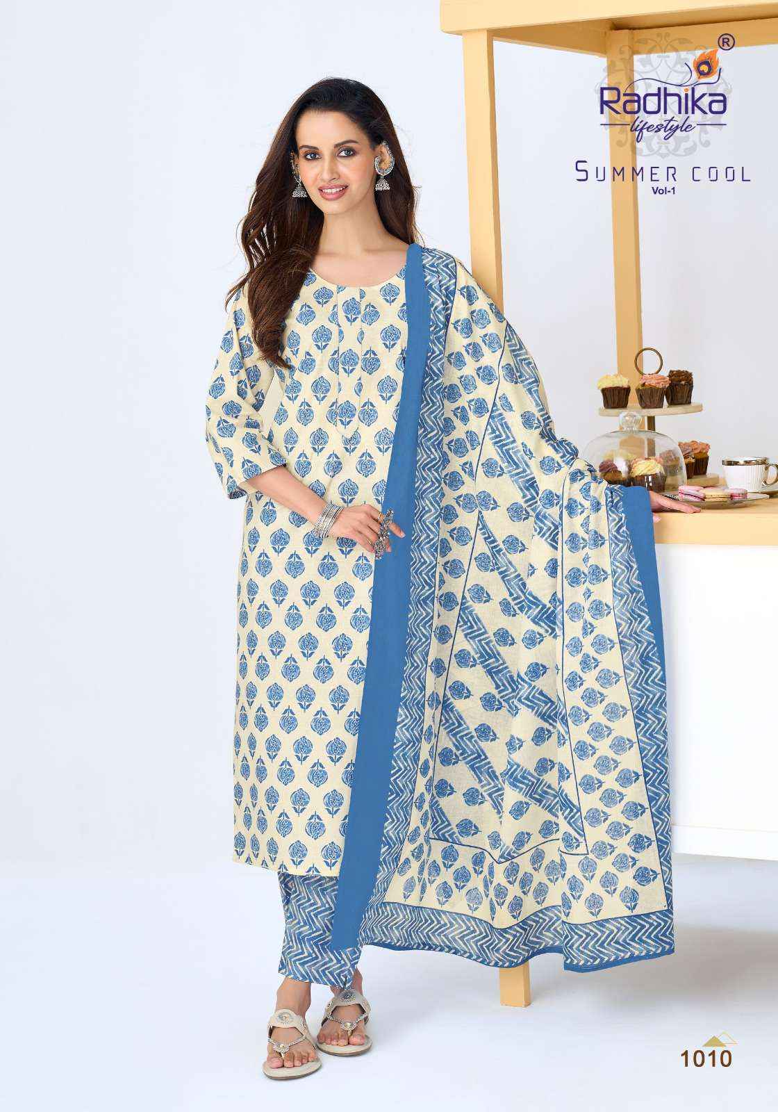 Radhika Lifestyle Summer Cool Vol 1 Cotton Kurti Combo 10 pcs Catalogue