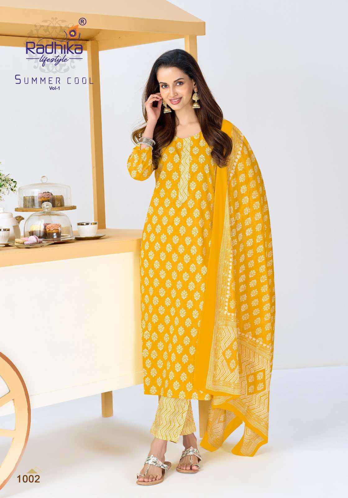 Radhika Lifestyle Summer Cool Vol 1 Cotton Kurti Combo 10 pcs Catalogue