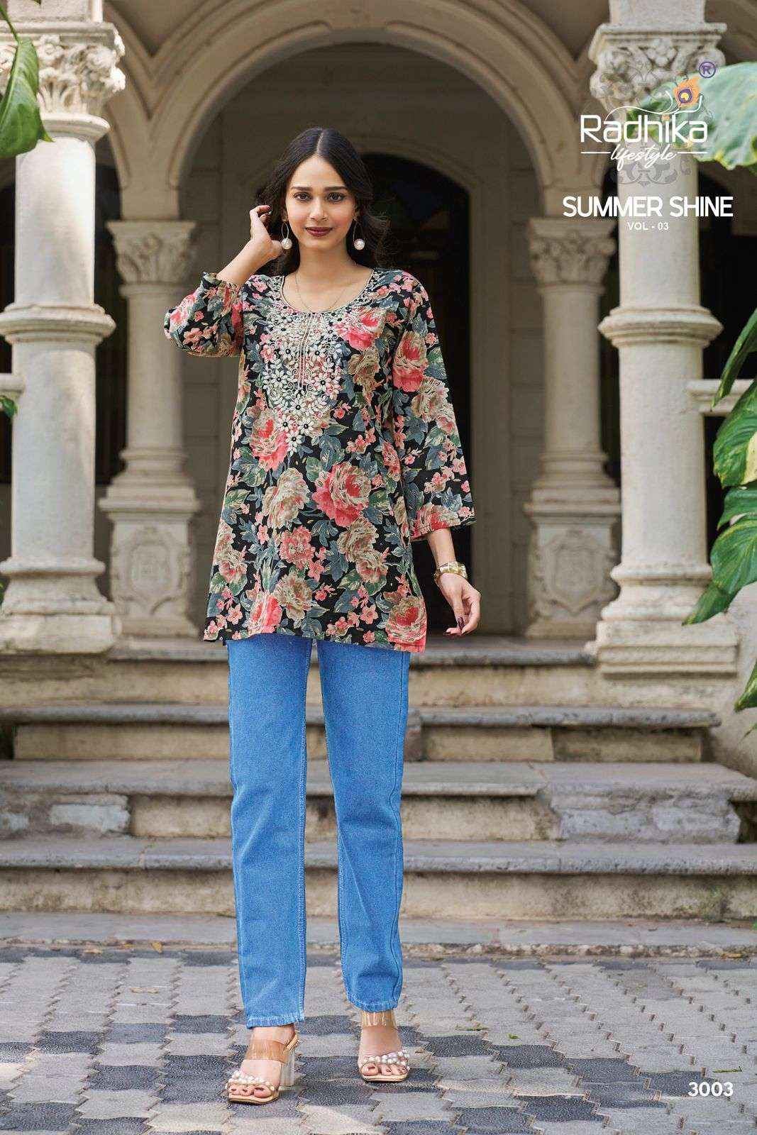Radhika Lifestyle Summer Shine Vol 3 Weastern Cotton Top 8 pcs Catalogue